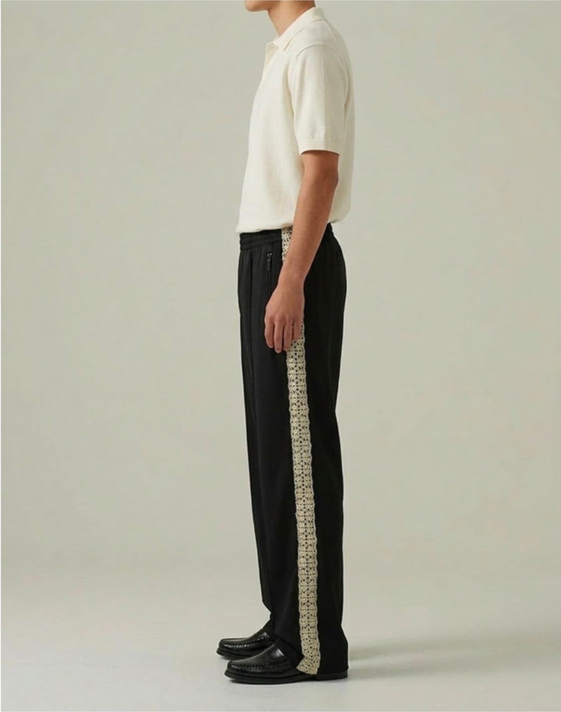 새상품 ) M 세븐셀라 시그니처 레이스 트랙팬츠 상품이미지3