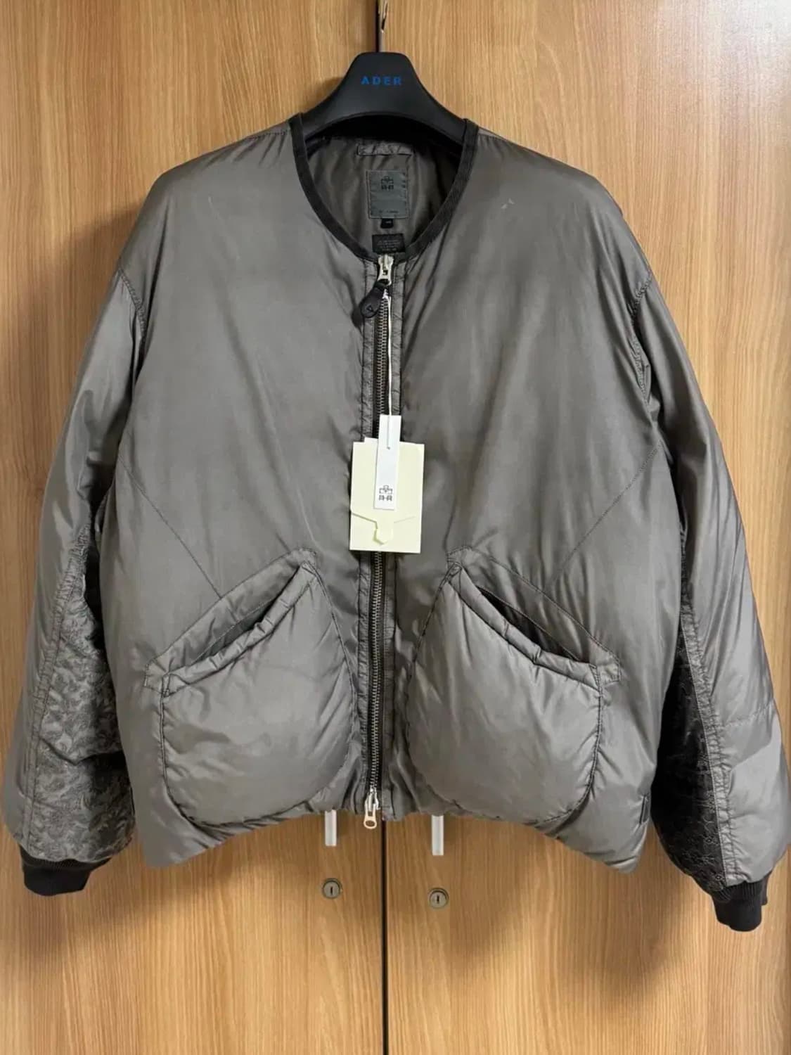 4) 폴리테루 플로럴 다운 라이너 자켓 세이지 상품이미지1