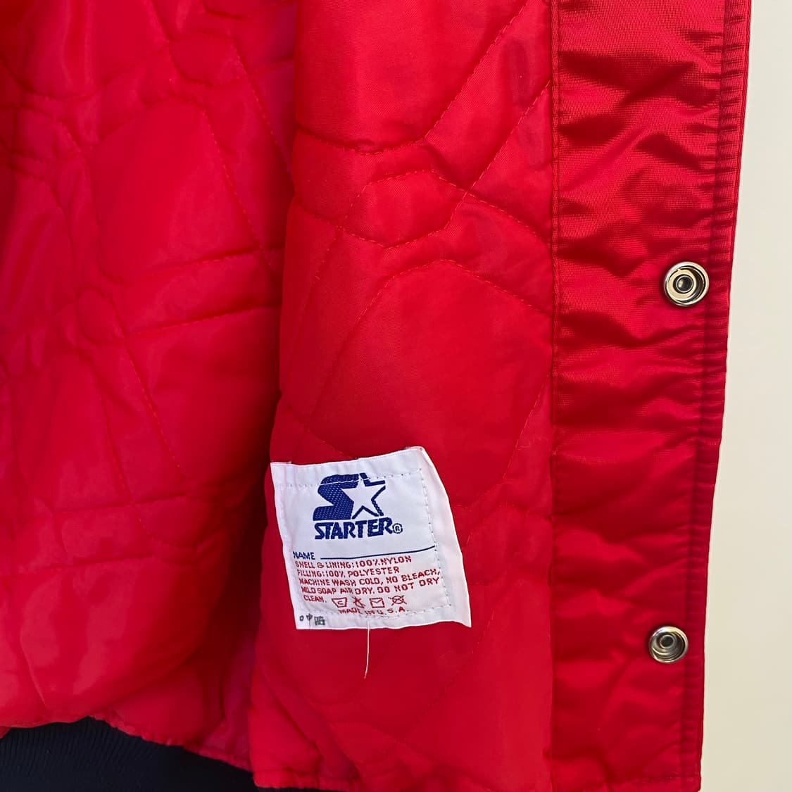 🌊80s 스타터 시카고불스 satin stadium jumper 상품이미지7