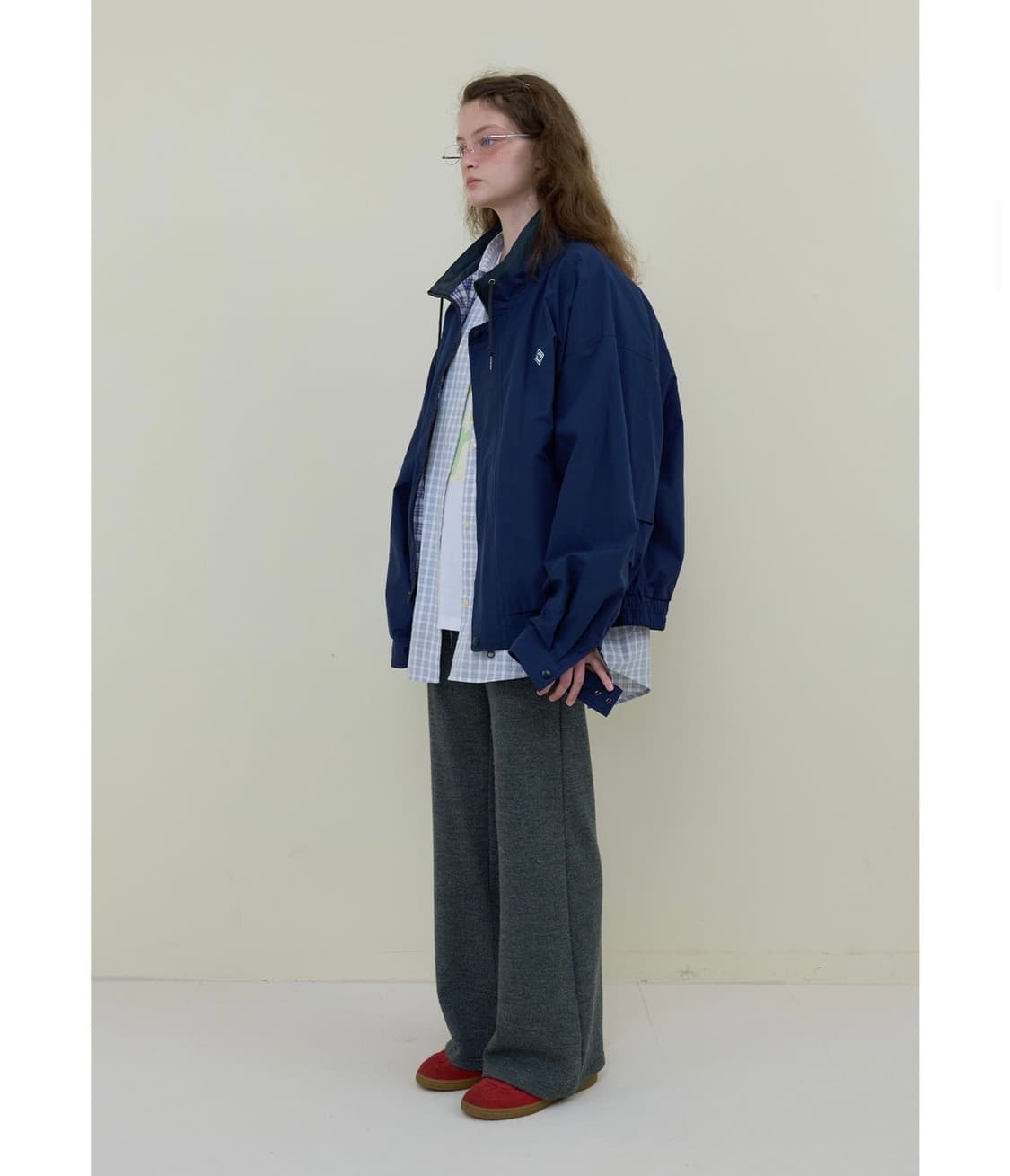 택만 제거한 새제품/ 노컨텐츠 리버시블 점퍼 상품이미지3