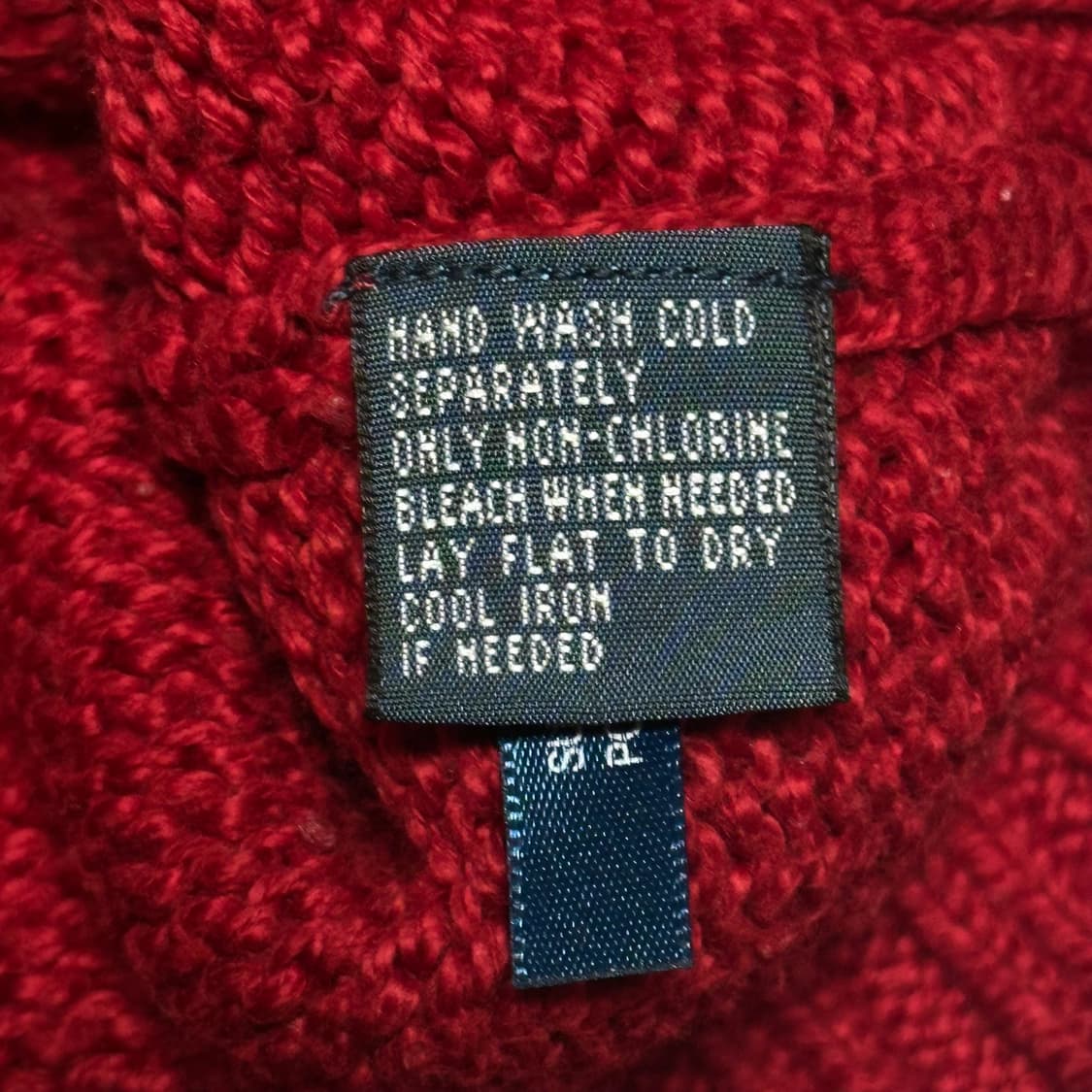 S 폴로랄프로렌 레드 반집업 코튼 니트 상품이미지5
