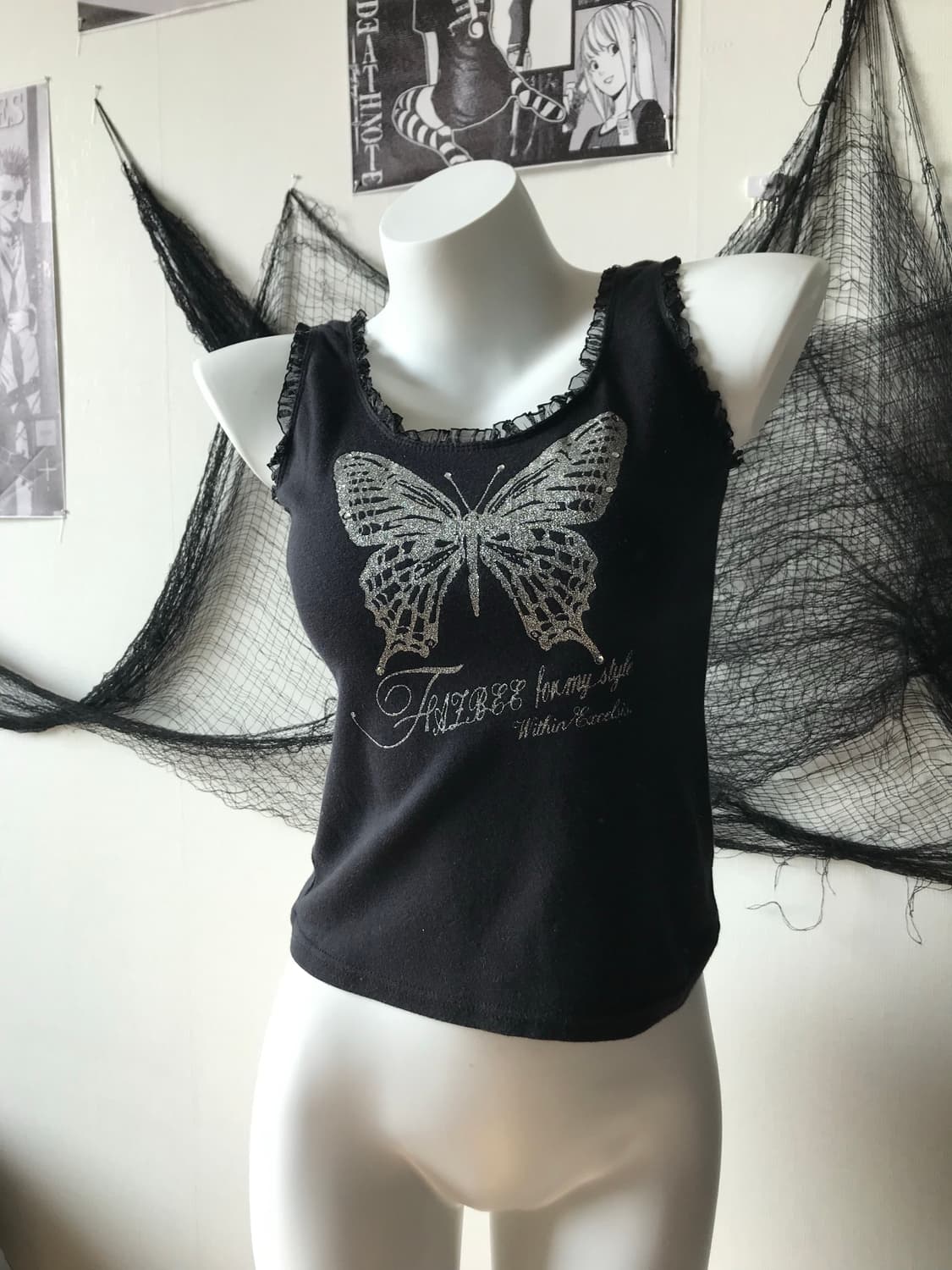 Butterfly lace detailed sleeveless   상품이미지1