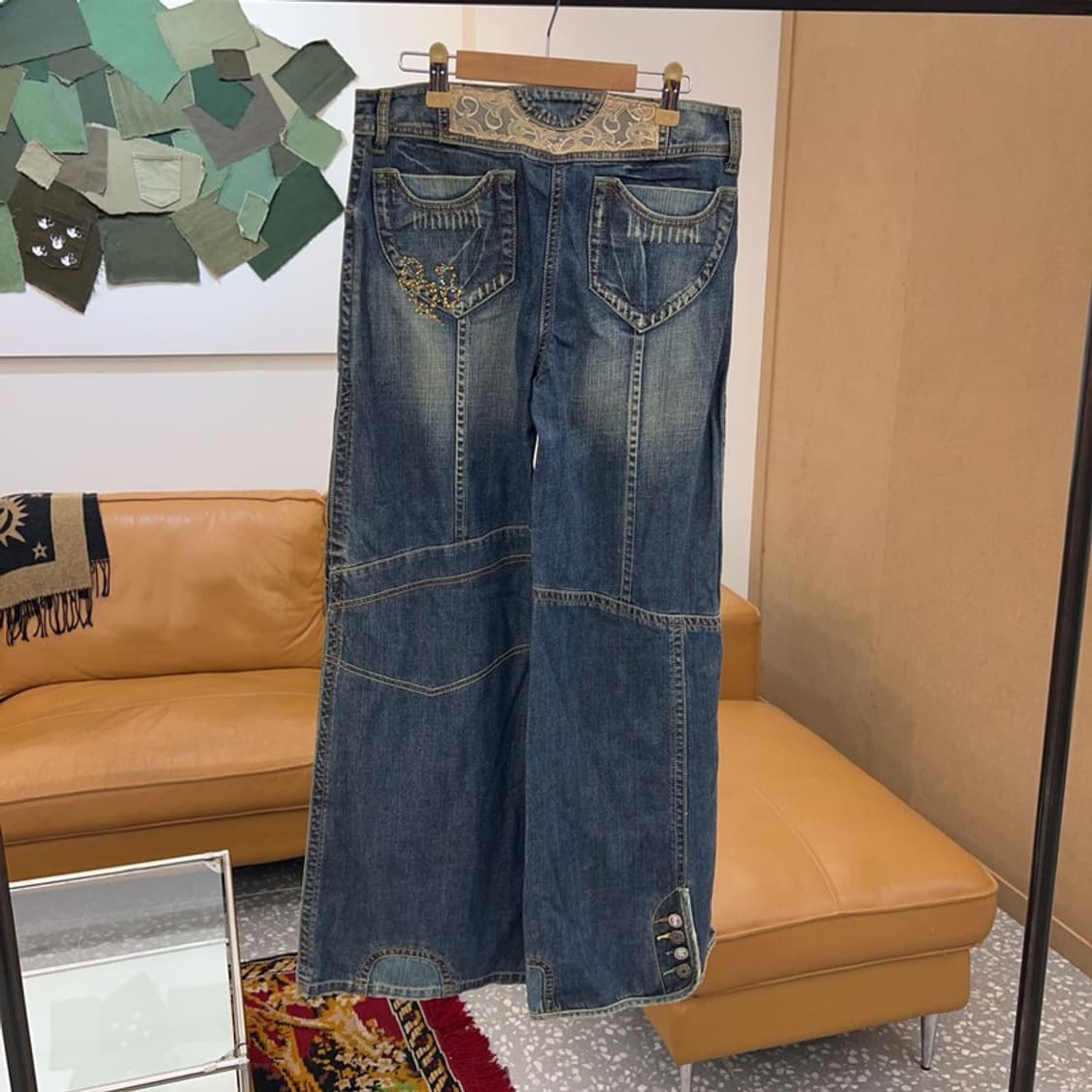 바닐라비 빈티지 포인트 데님 청바지 26인치 C04449  상품이미지2