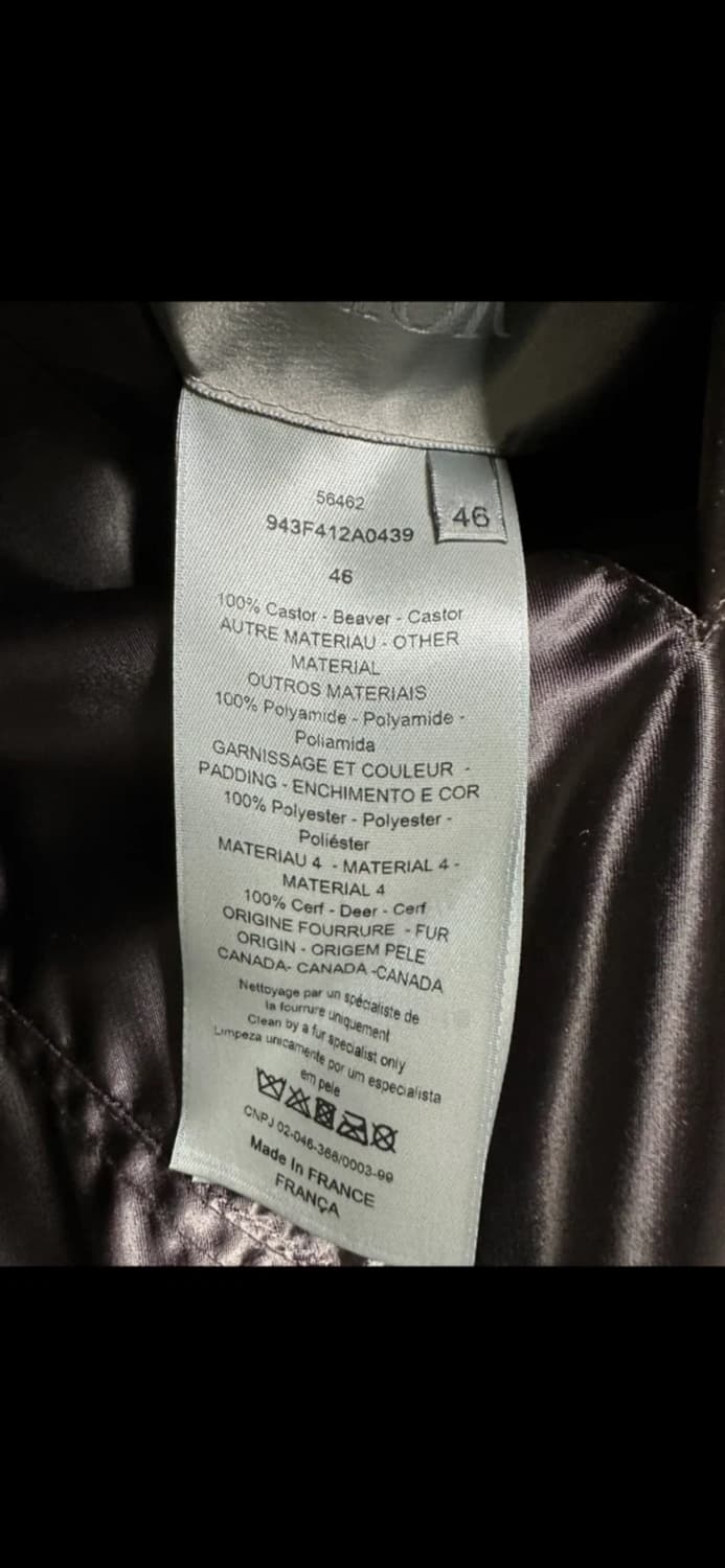 디올 남성 리버시블 오버사이즈 퍼 자켓 상품이미지4