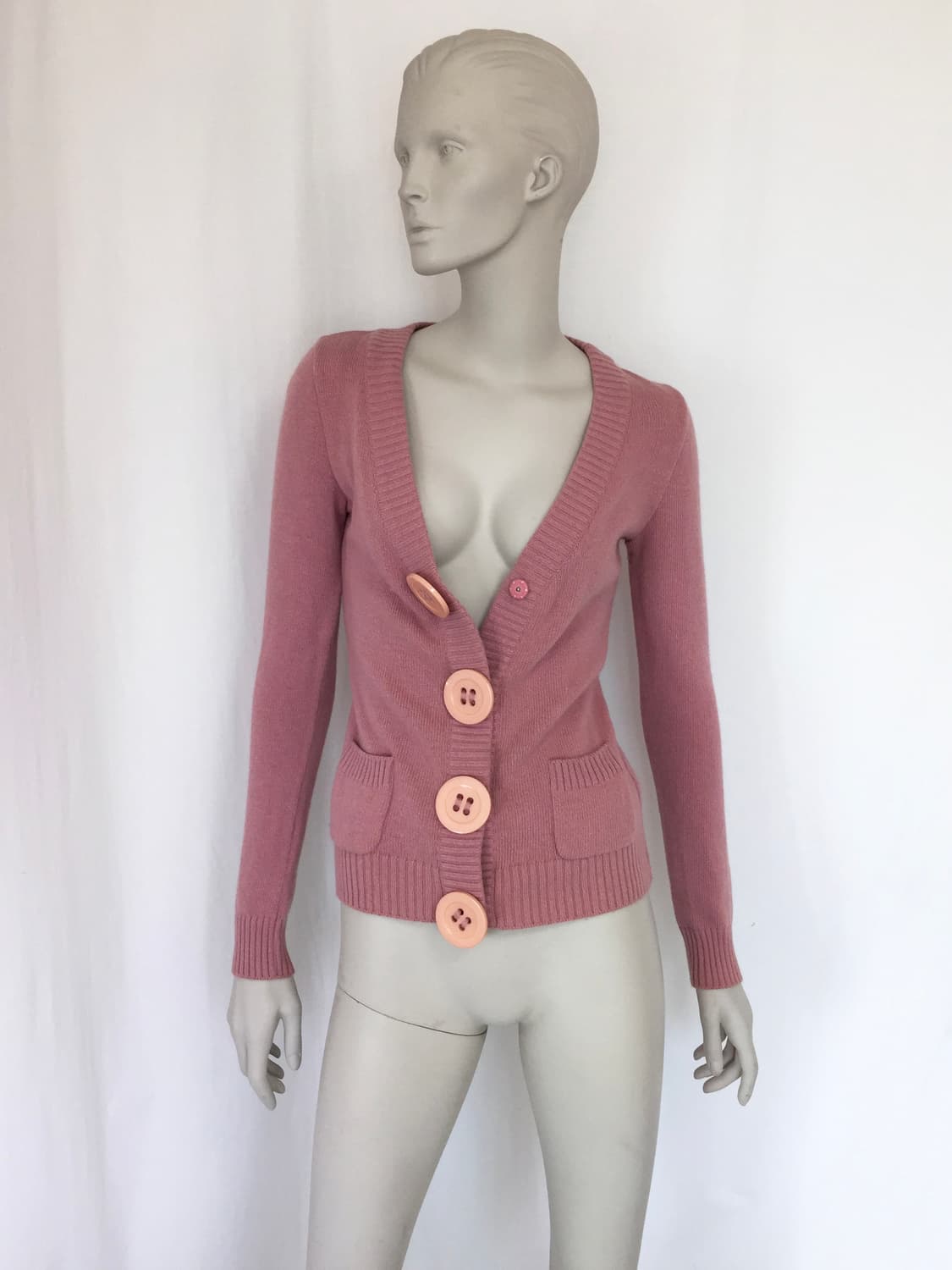 Italy Made Moschino Big button cardigan 상품이미지5