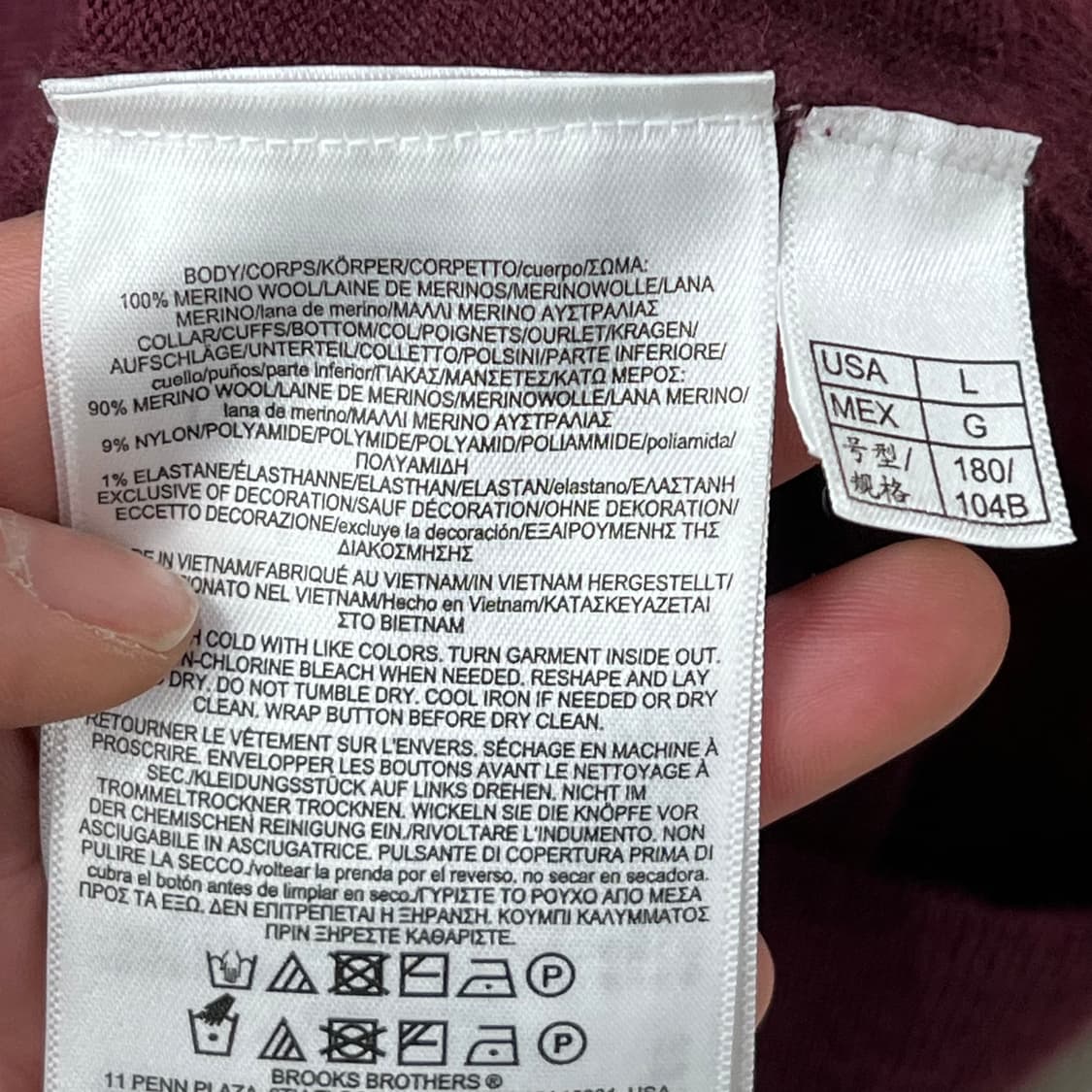 브룩스브라더스 카라 울니트 s10022 상품이미지6