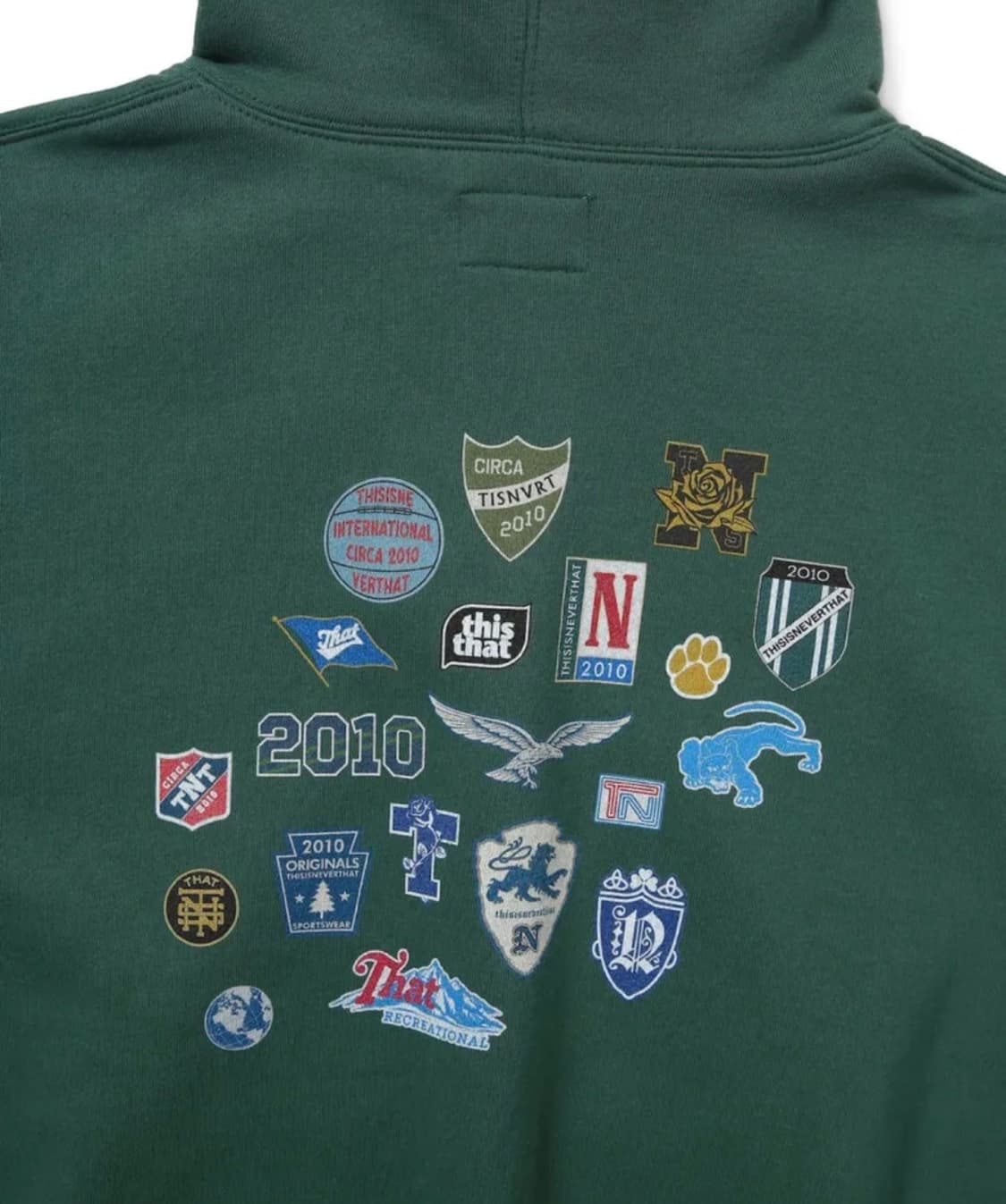 디스이즈네버댓 후드티 다크 그린 m 상품이미지2