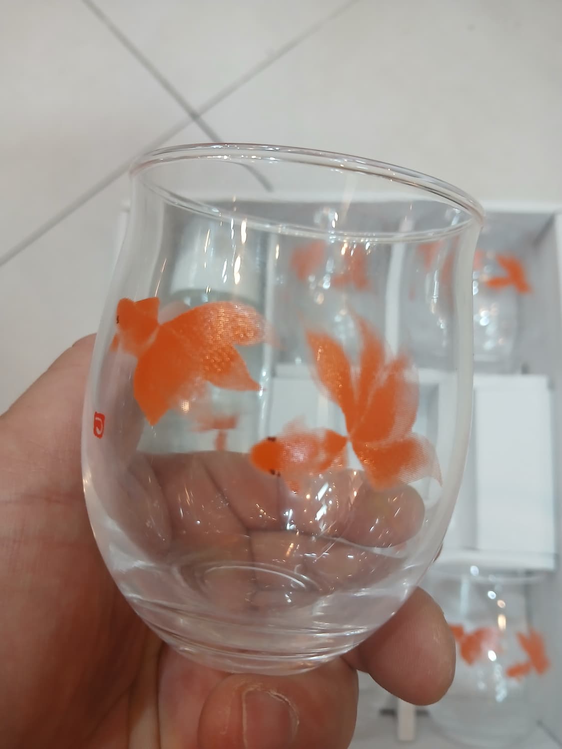 일본 카타오카 츠루타  금붕어 디자인 물병,잔 셋트 상품이미지2