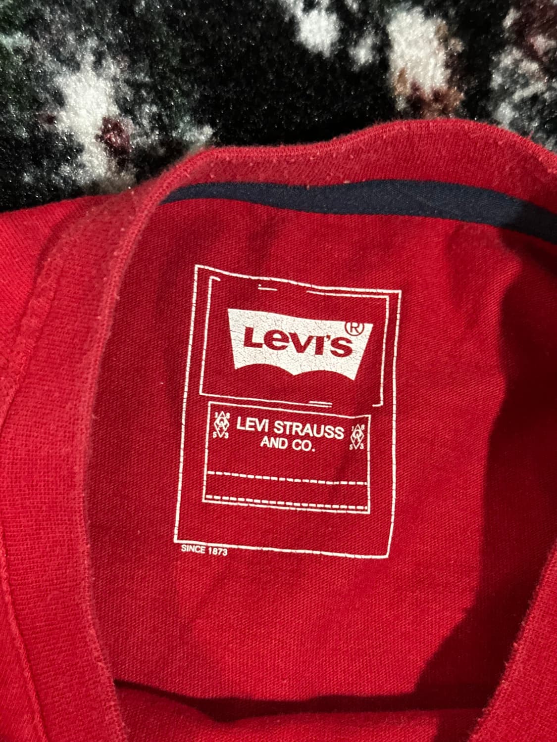 리바이스 레드 데님 포켓 긴팔 티셔츠 상품이미지2