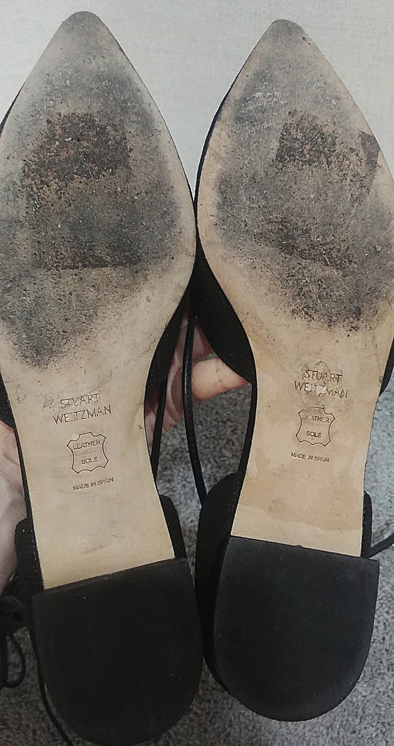 스튜어트 와이츠먼  길리건 레이스업 플랫슈즈 블랙/240 상품이미지4