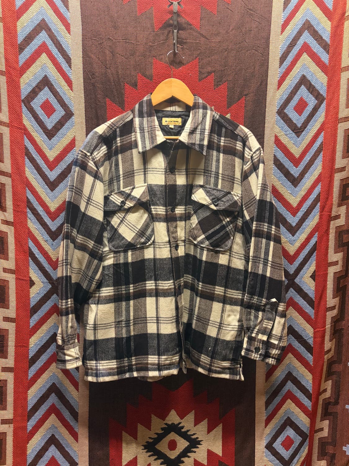 Flannel ncheck shirt jacket / 플란넬 셔츠 재킷 상품이미지1