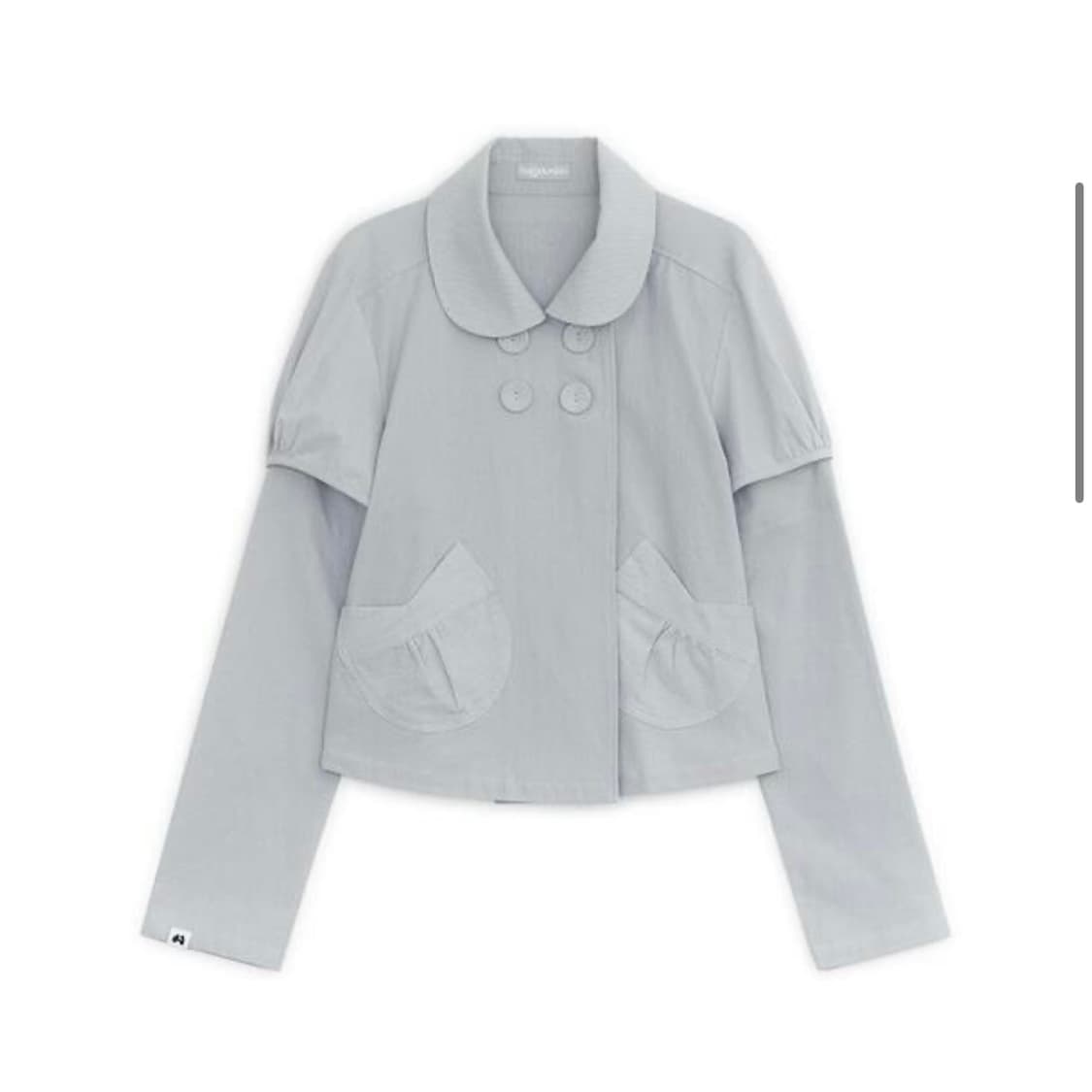 Detachable round jacket (Graish Blue)  상품이미지2