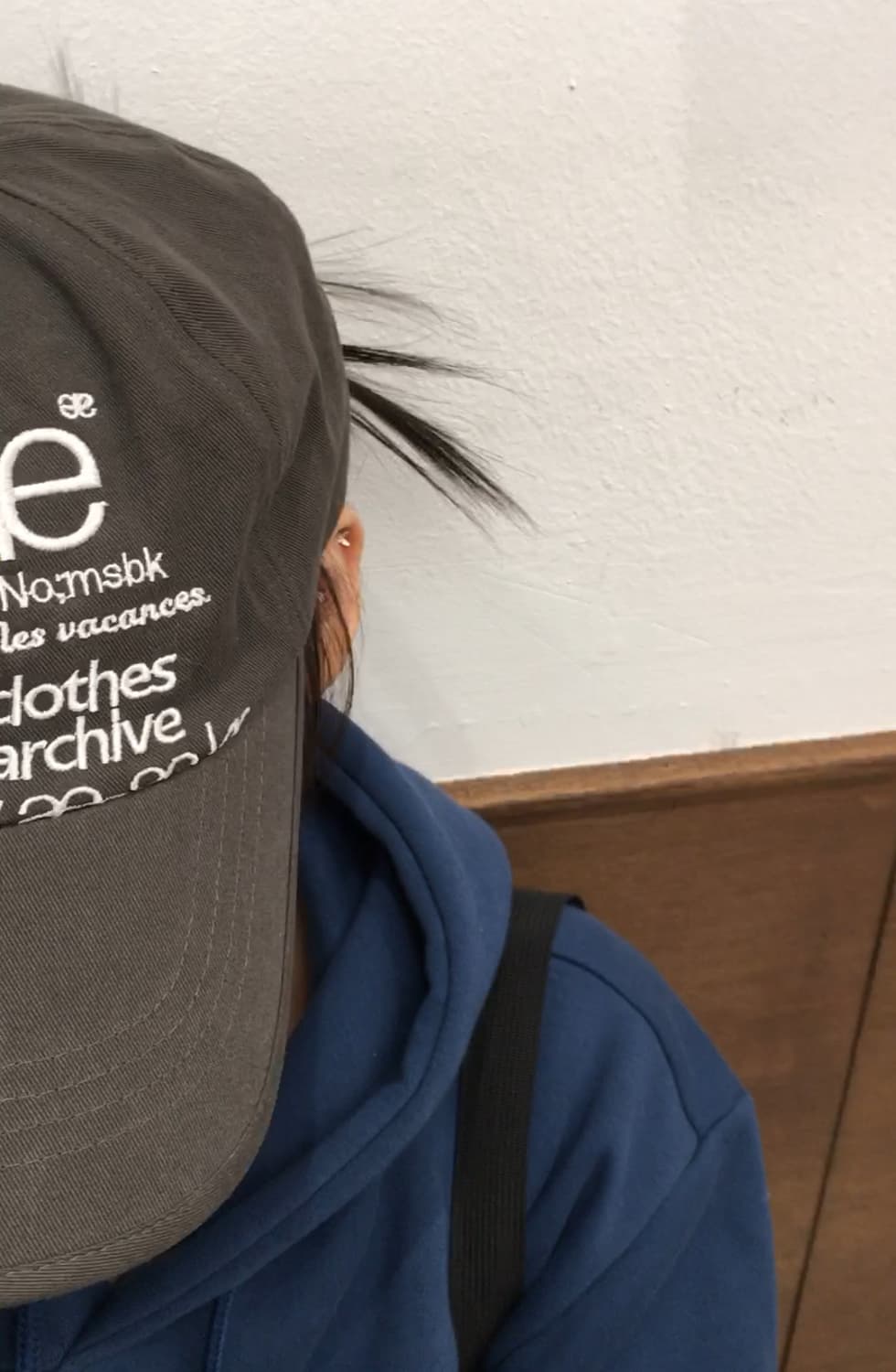 스투시 다이스 기모 후드티 네이비 (m) 상품이미지2