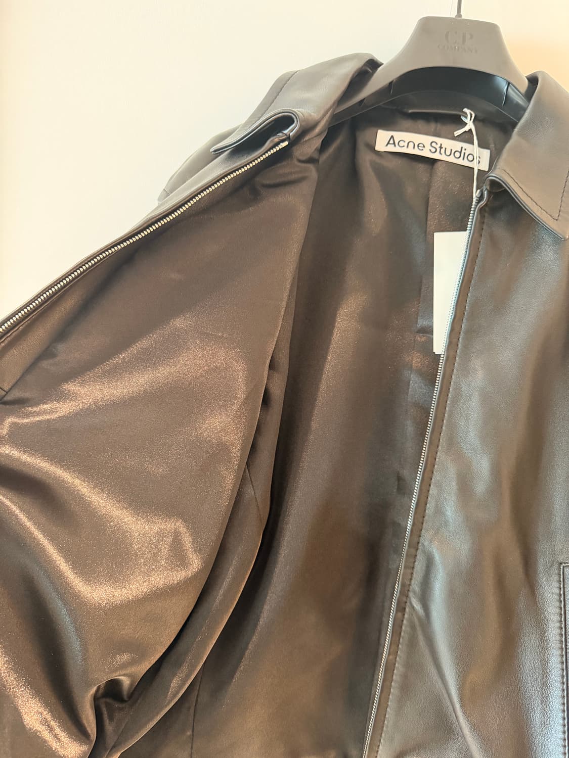 아크네 / 벨트 가죽 라이더 자켓 / 52(105~) 상품이미지5