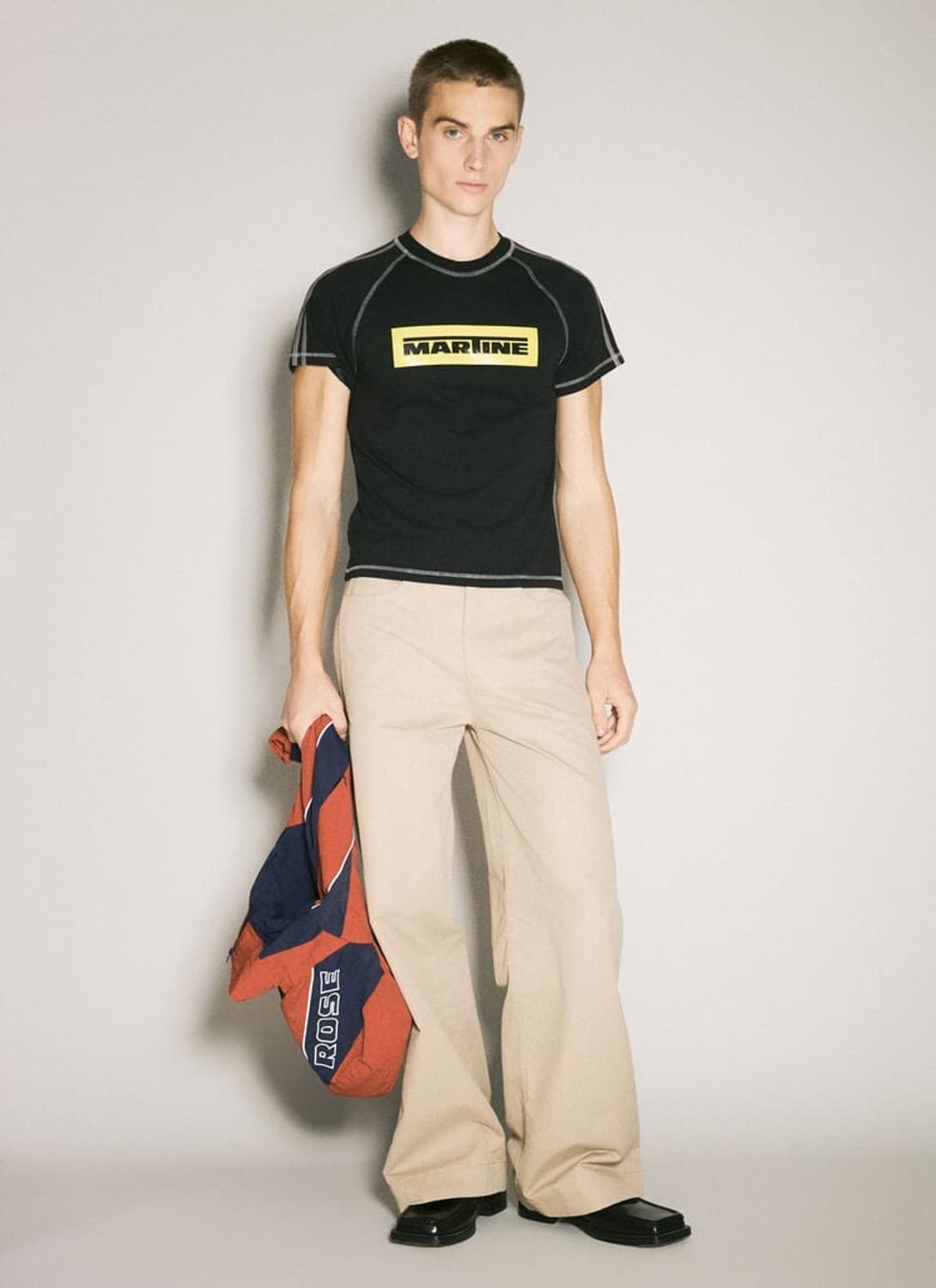 MARTINE ROSE raglan shrunken T-shirts 상품이미지2