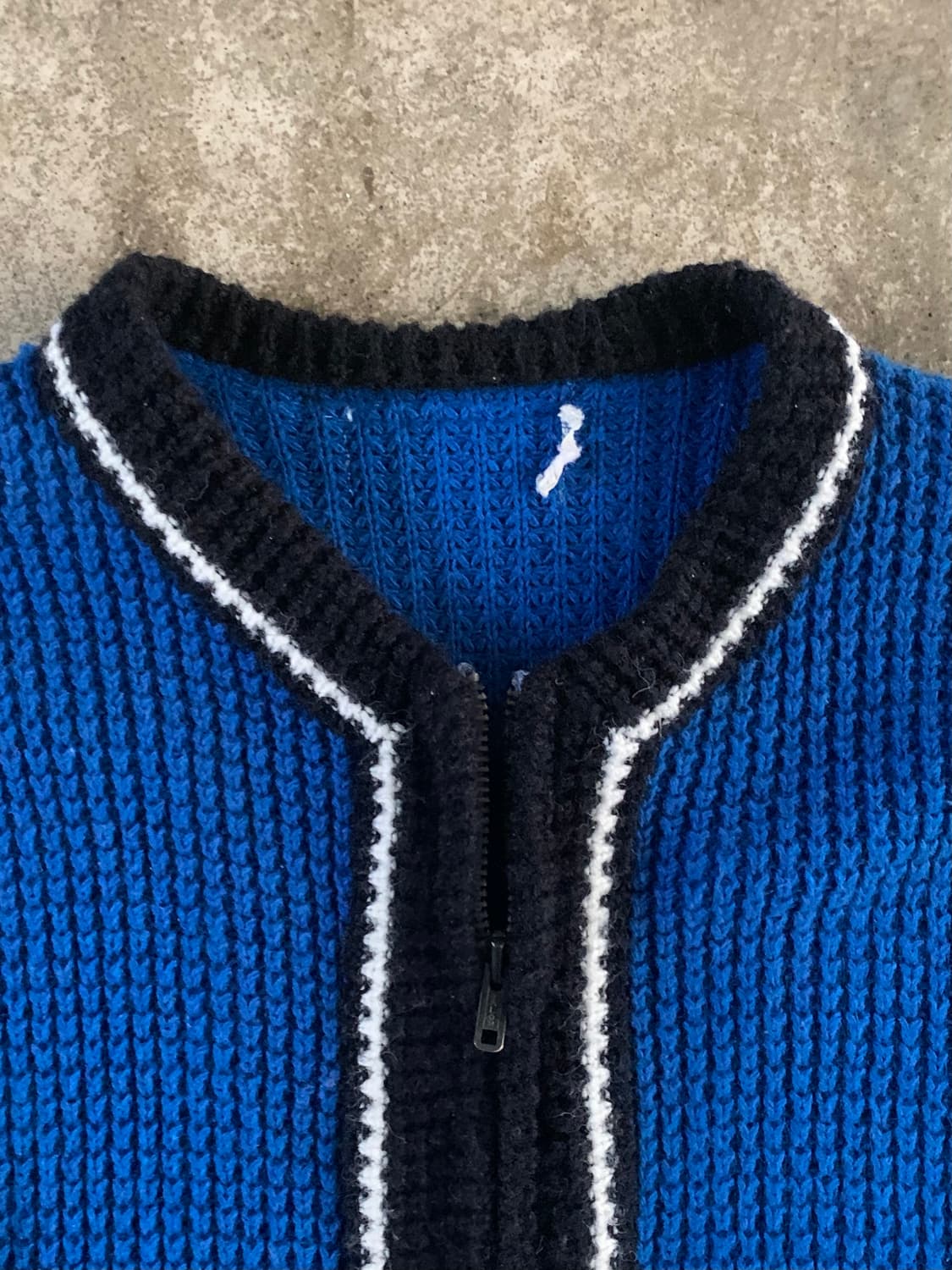 70s 아크릴 집업 카디건 상품이미지2