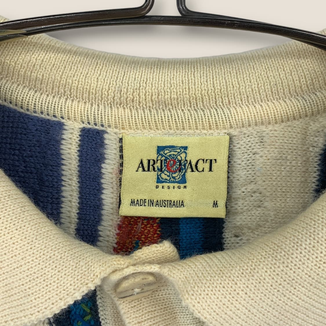 오스트레일리아 케이블패턴 PK카라 니트 상품이미지5