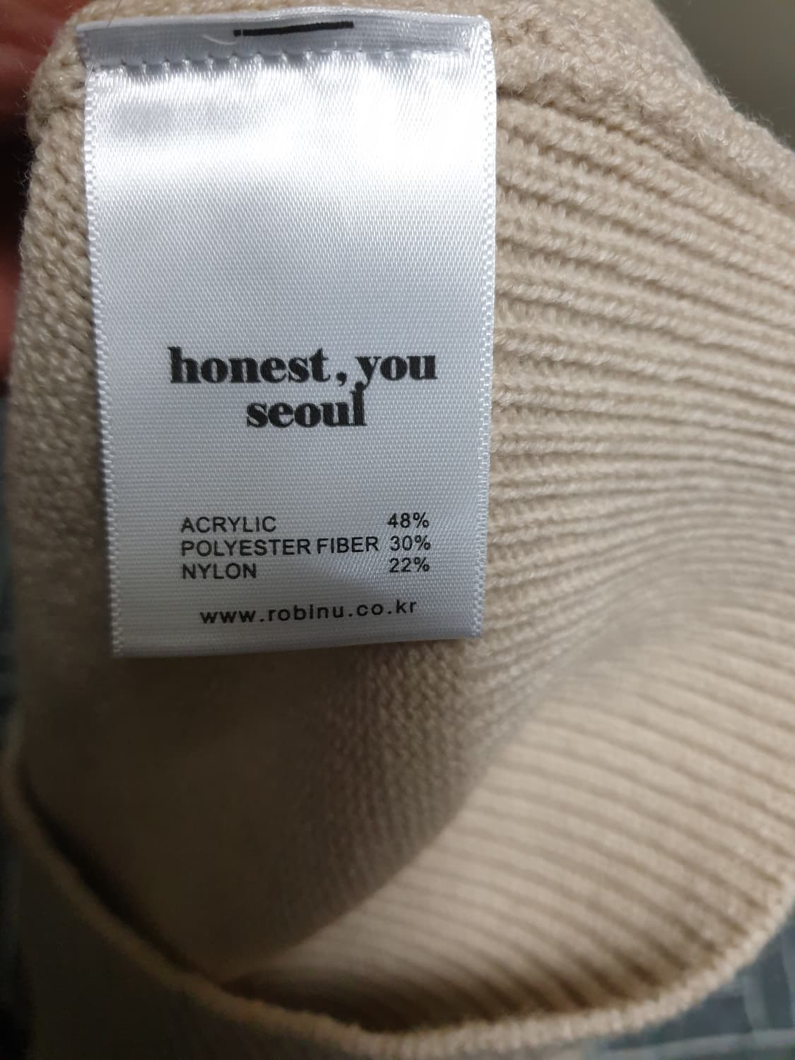 (로빈유메이드) HONEST.YOU 서울 크롭 니트 가디건 (F) 상품이미지4