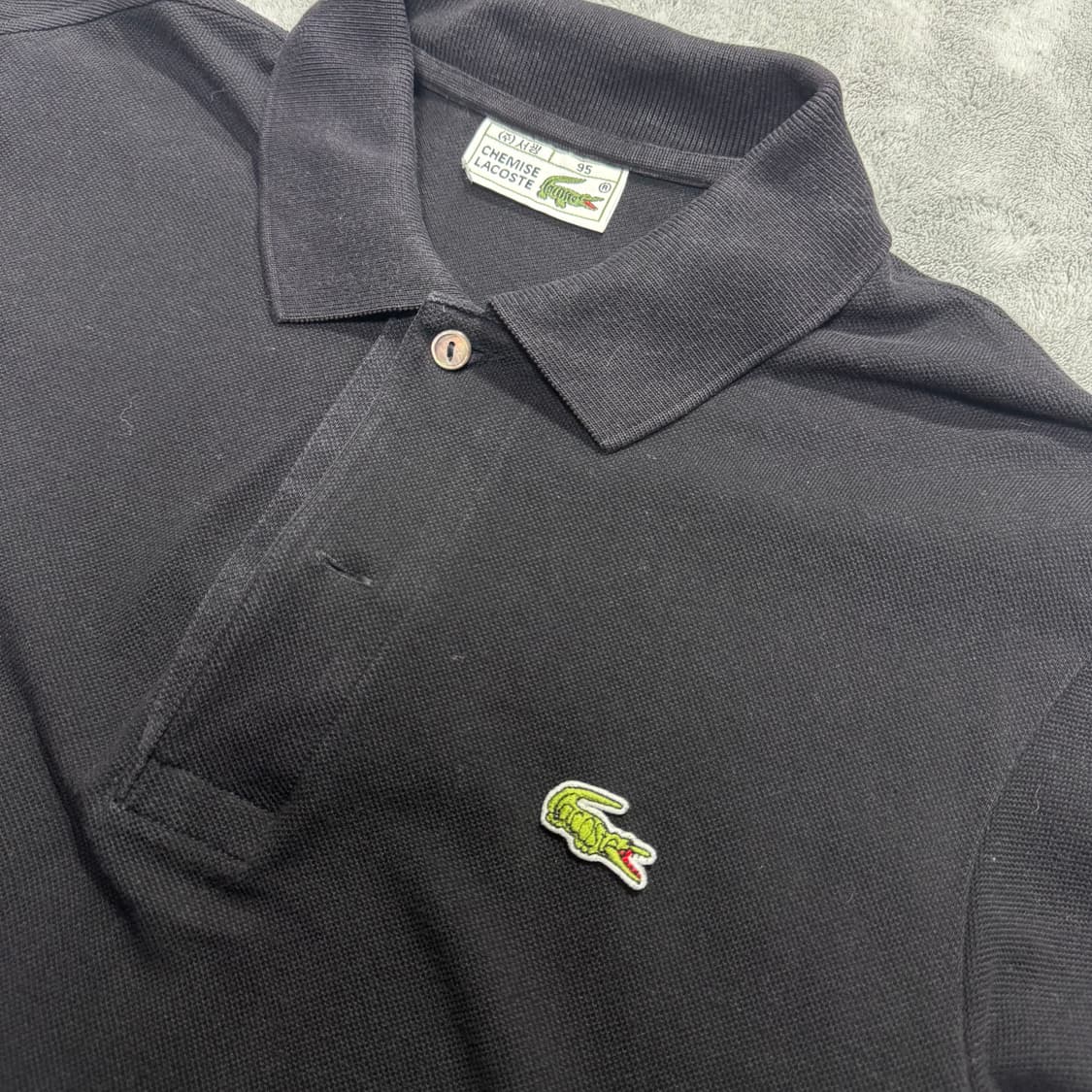  90s 라코스테 사광 빈티지 반팔 카라티  상품이미지2