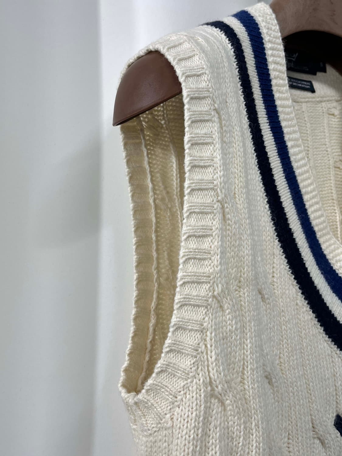 폴로 랄프로렌 캐시미어 코튼 1922-1923 로잉클럽 크리켓 니트베스트 상품이미지6