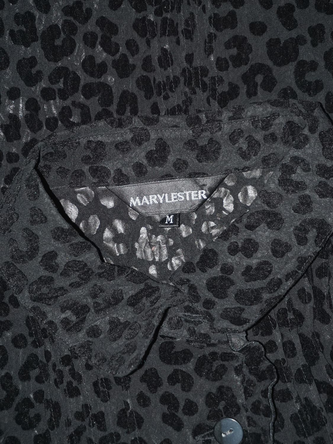 (maryleter) leopard see-through blouse 상품이미지7