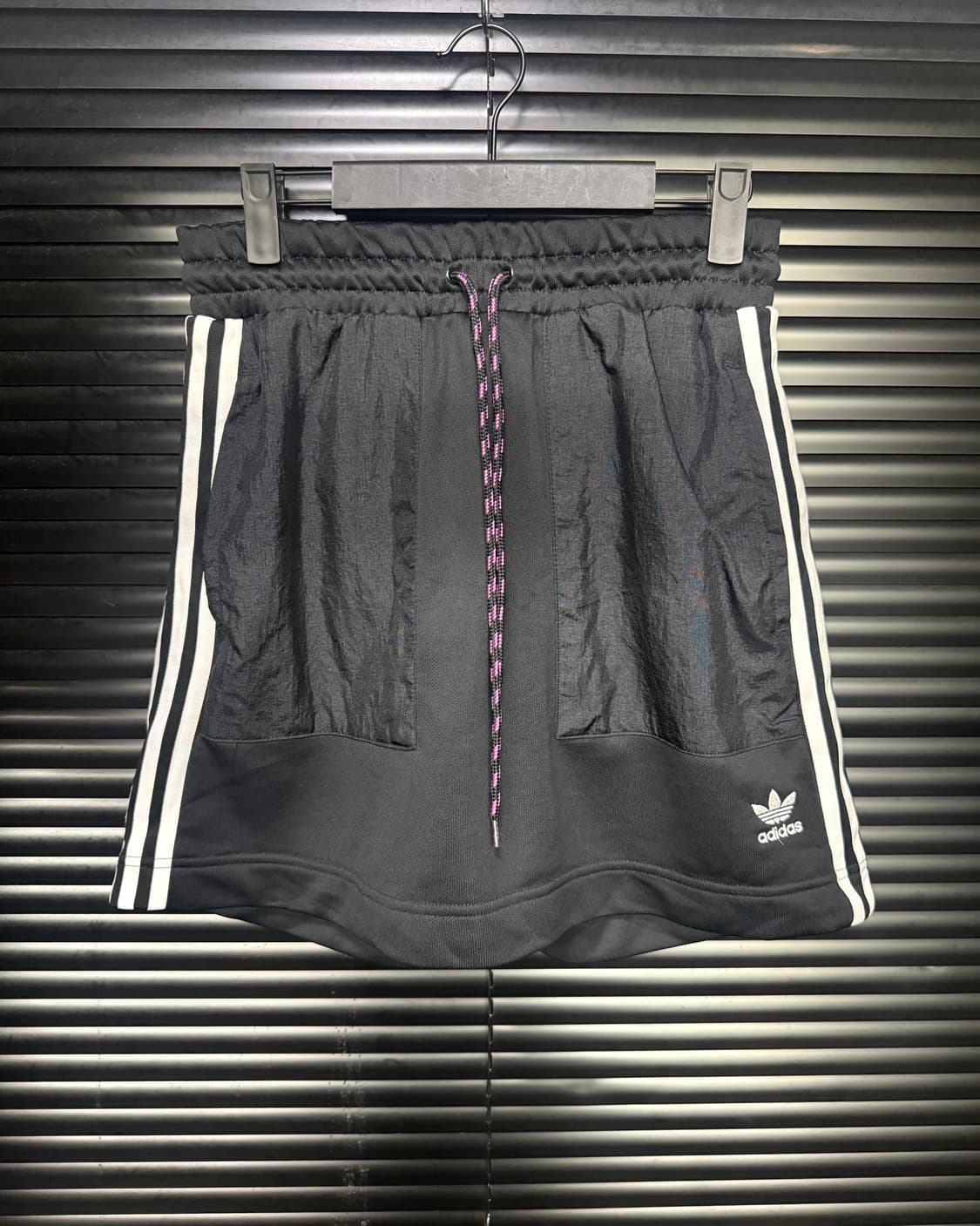 아디다스 밴딩 치마 스커트 M 삼선 트랙 펑크 로리 갸루 스트릿 트레이닝 상품이미지1
