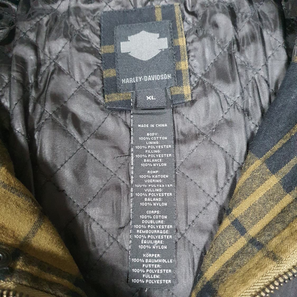 ✨ (바배) 할리데이비슨 2WAY 체크 후디 자켓  상품이미지3