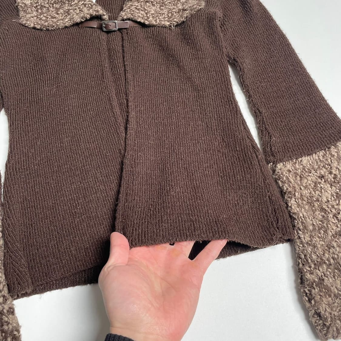 Kodja 부클 라펠 슬리브 가디건 (france)   상품이미지6