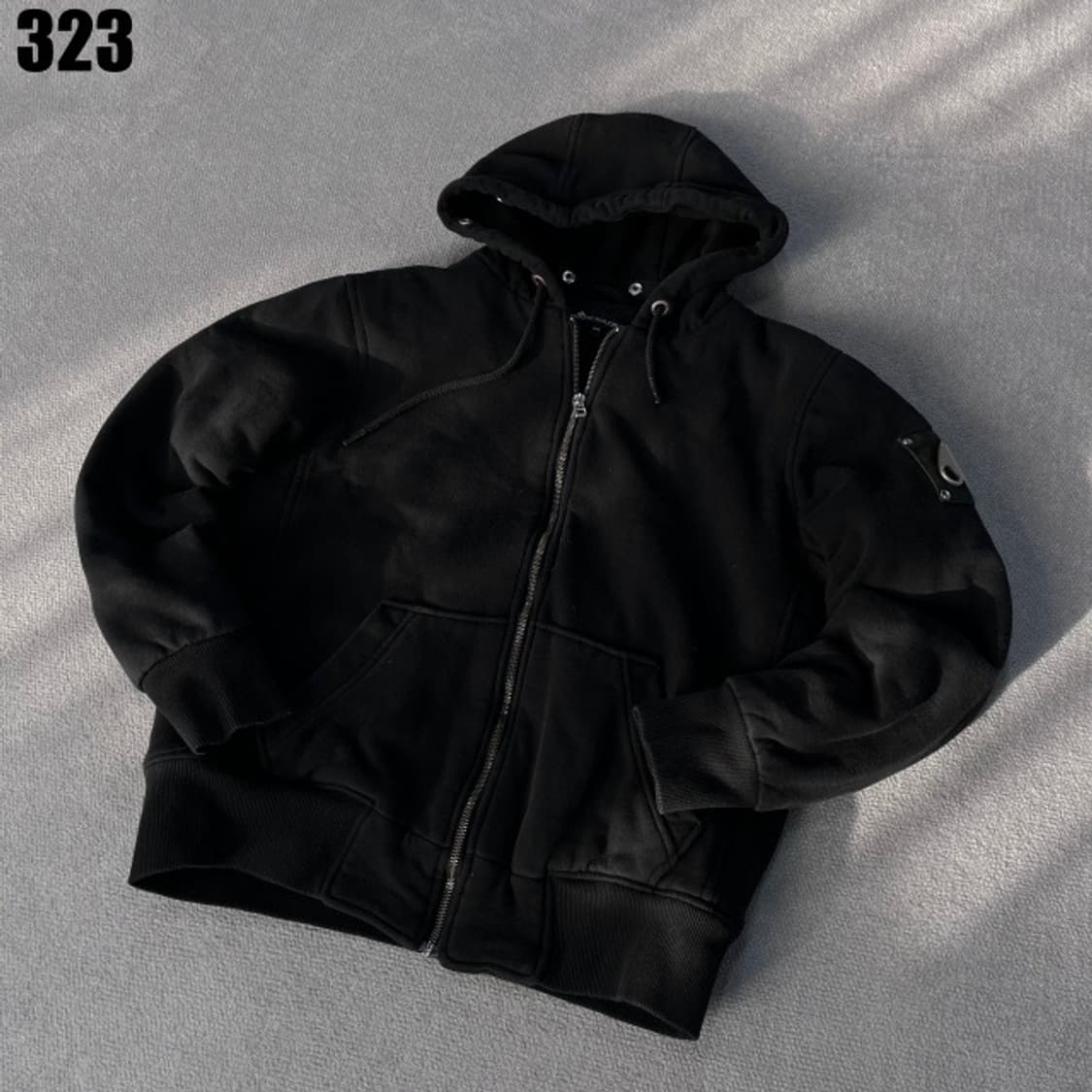 무스너클 블랙 후드집업  상품이미지1