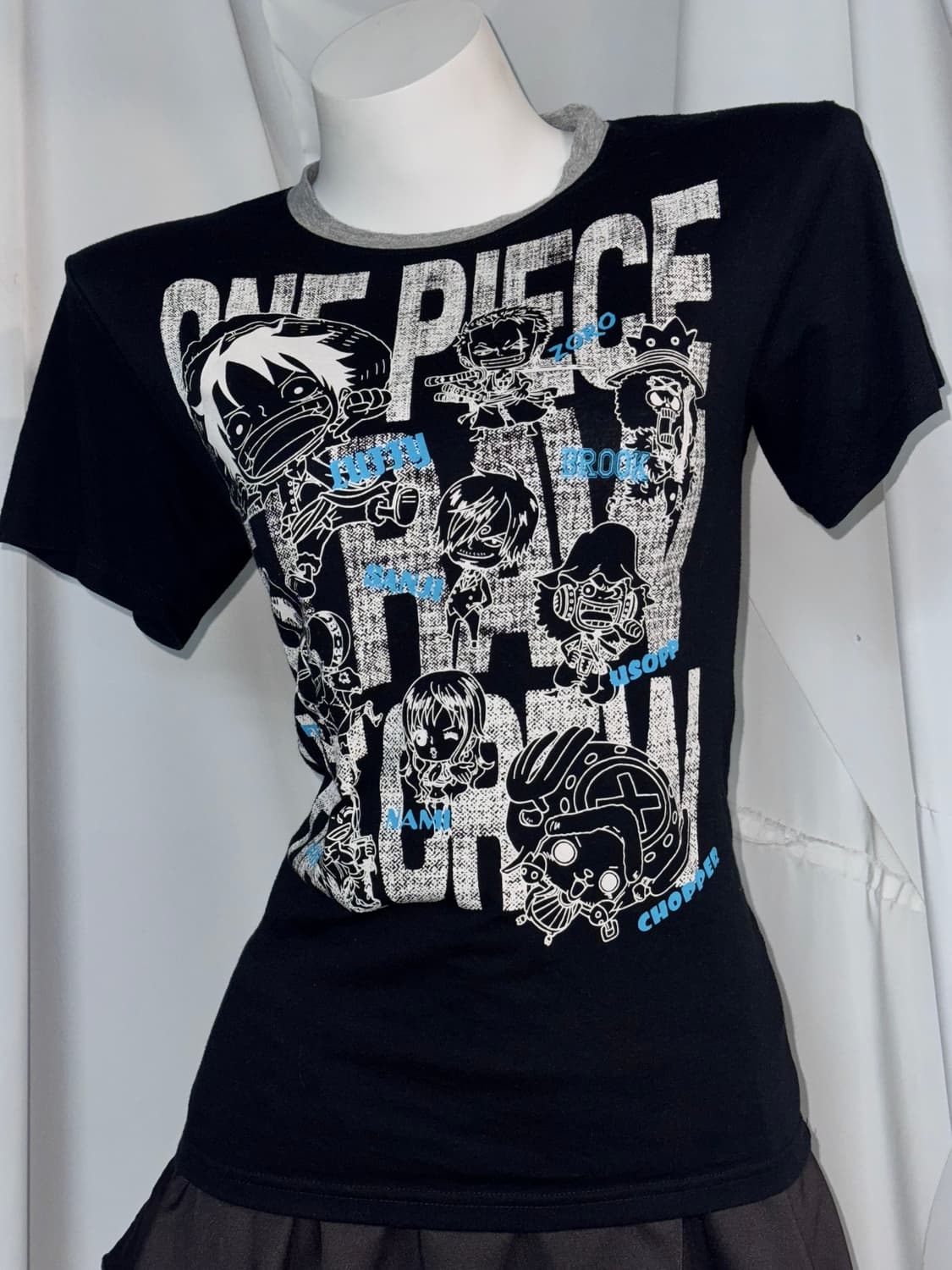 one-piece 그레이 원피스 프린팅 데일리 와투케 코디세트  상품이미지4