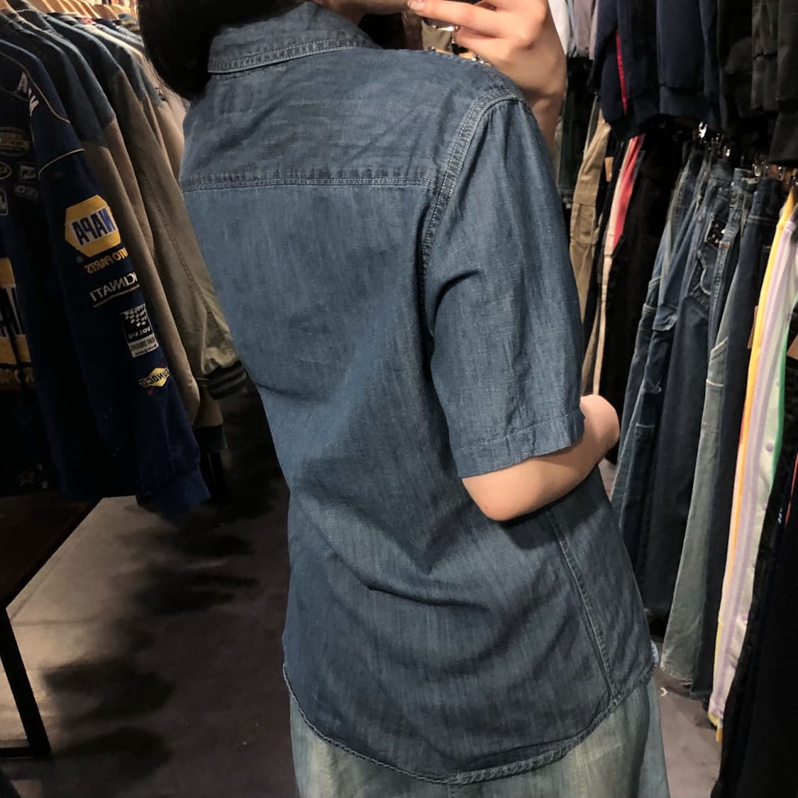 [IM] Carhartt 칼하트 반팔 데님 셔츠 중청 상품이미지6