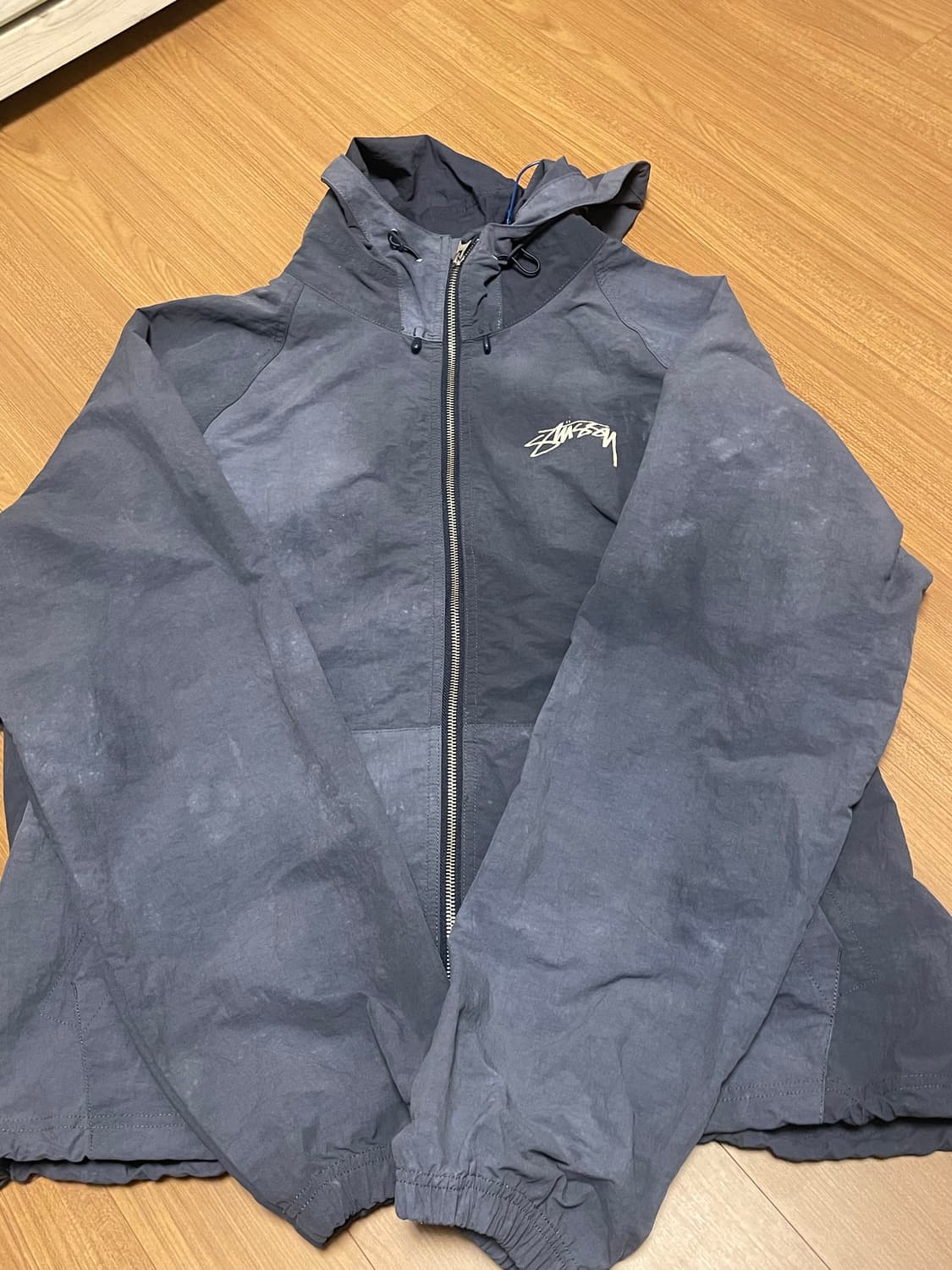 스투시 웨이브 다이 비치 쉘 자켓 네이비 XL 상품이미지1