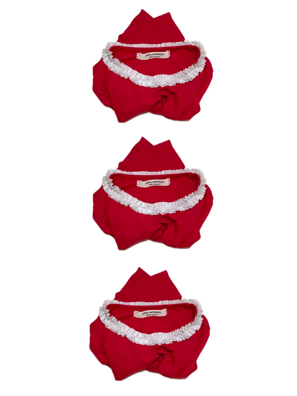Comme des garcons frill red t shirts 상품이미지4