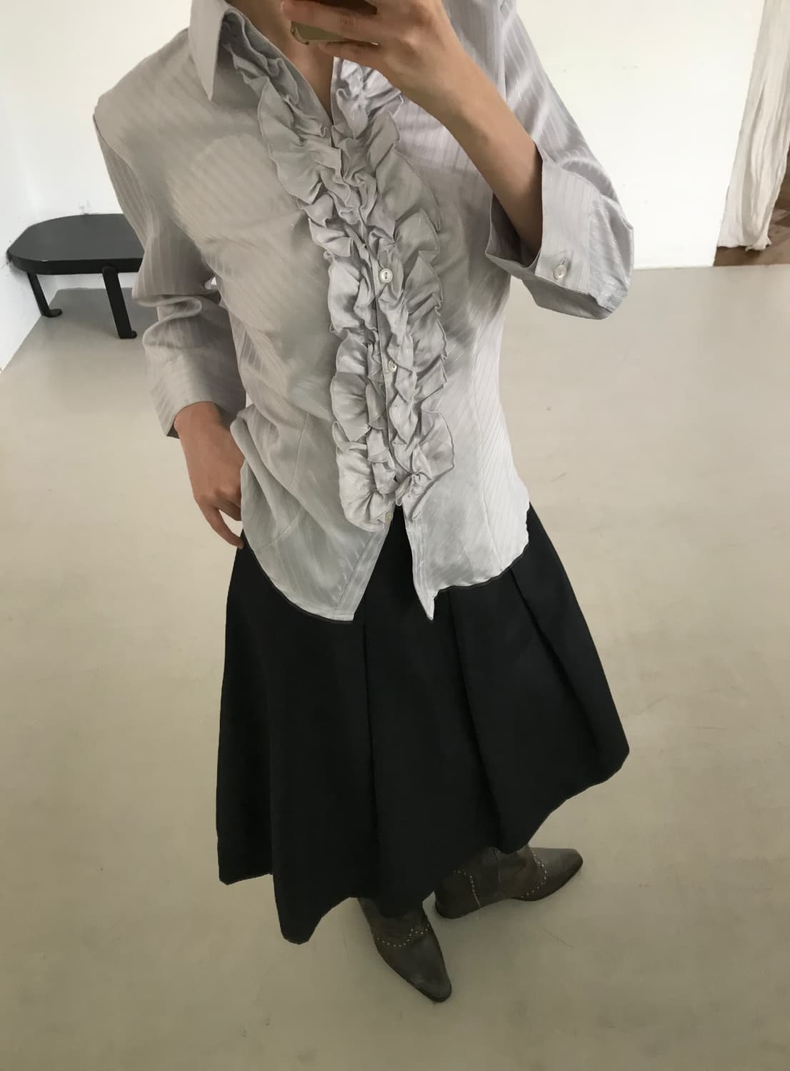 ICB pintuck skirt 상품이미지9