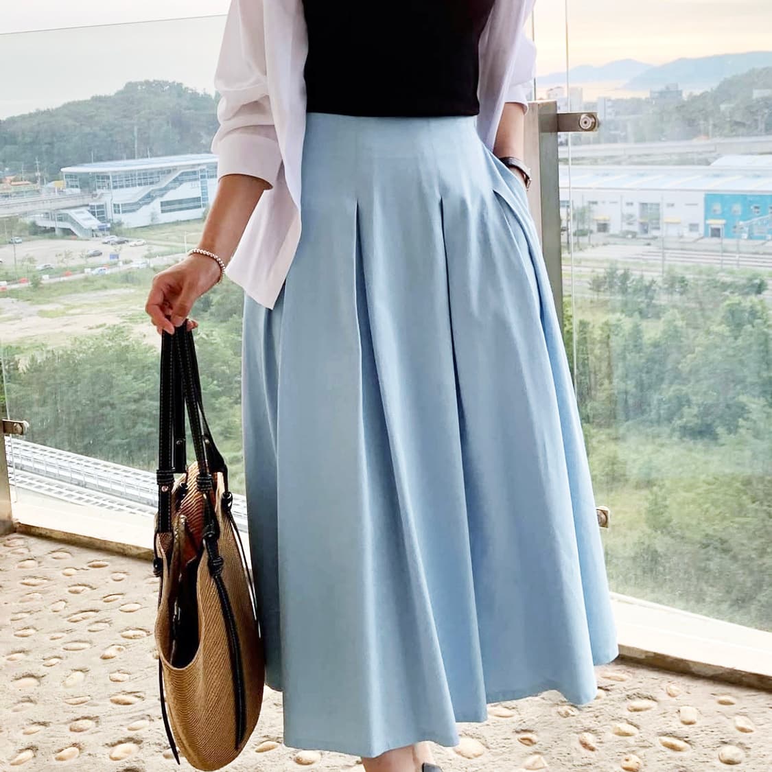 르헤(LEHYE) 알리아 플리츠스커트 55-66 상품이미지1