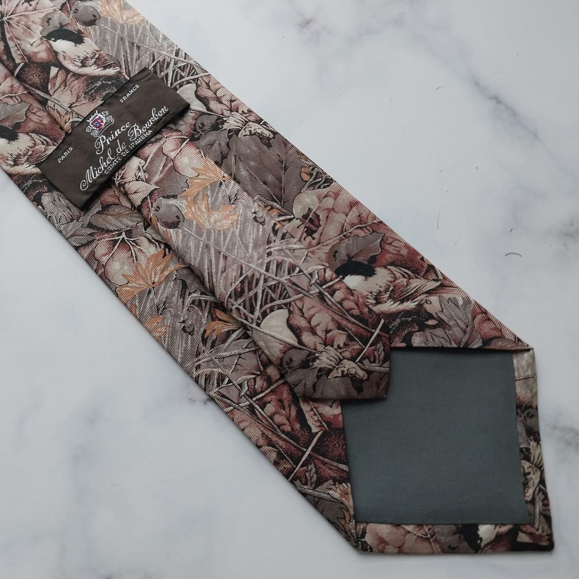 프린스 미셸 드 부르봉 실크 넥타이 9cm A+등급 K1289
 상품이미지9