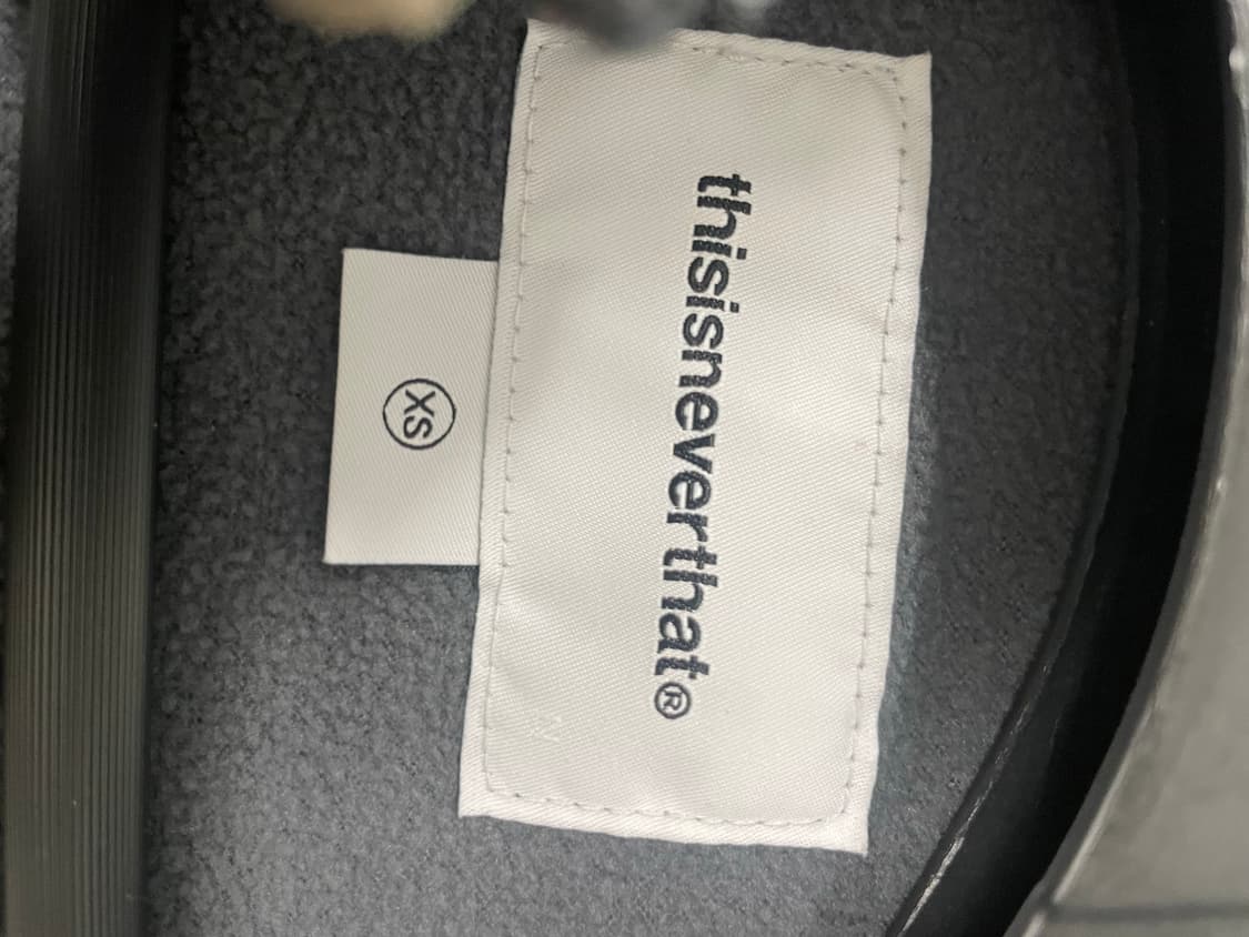 디스이즈네버댓 SP 쉐르파 플리스 자켓 스톤 XS 상품이미지5