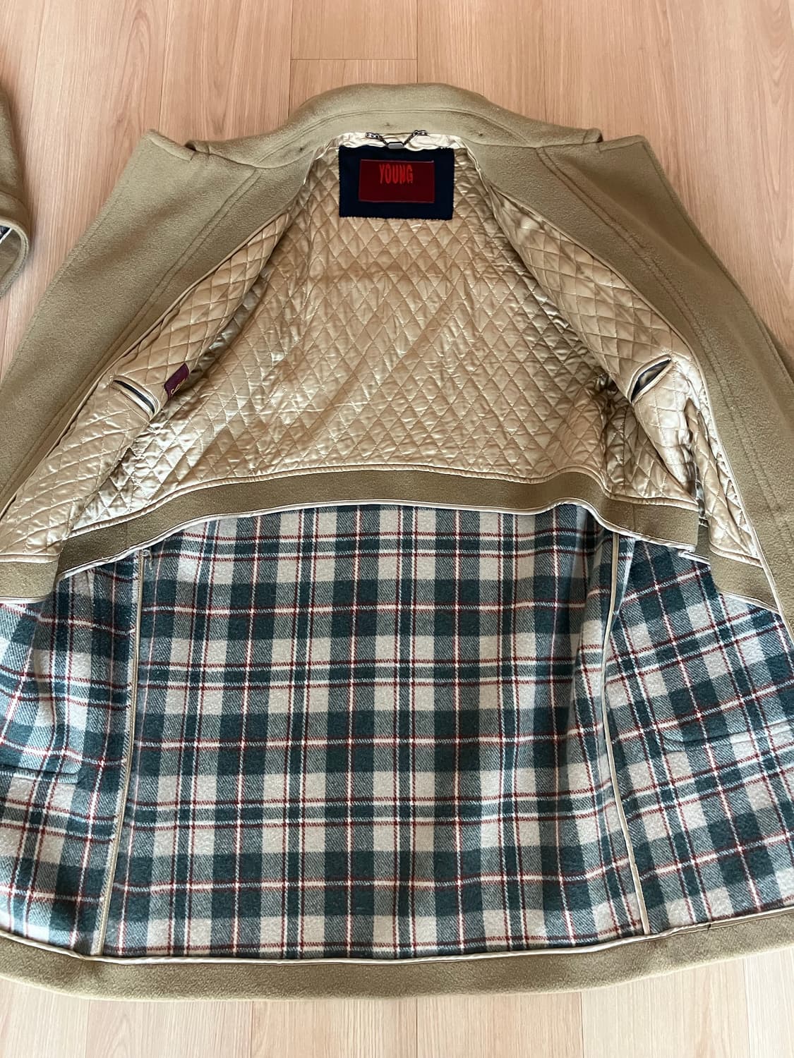 울 더플코트 카멜 상품이미지4