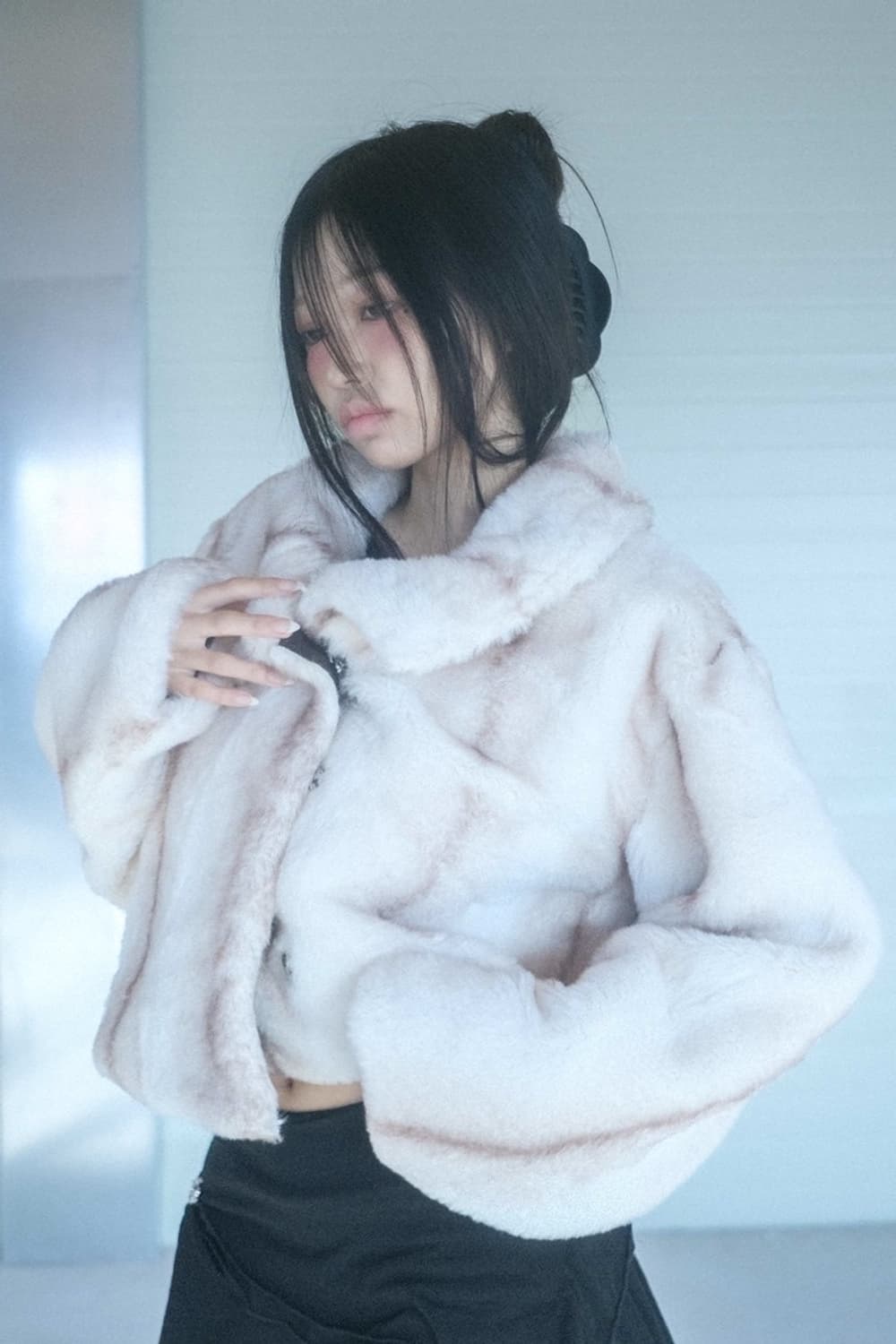 스윔시티 래지나 퍼자켓 아이보리 Regina fur crumble 상품이미지3