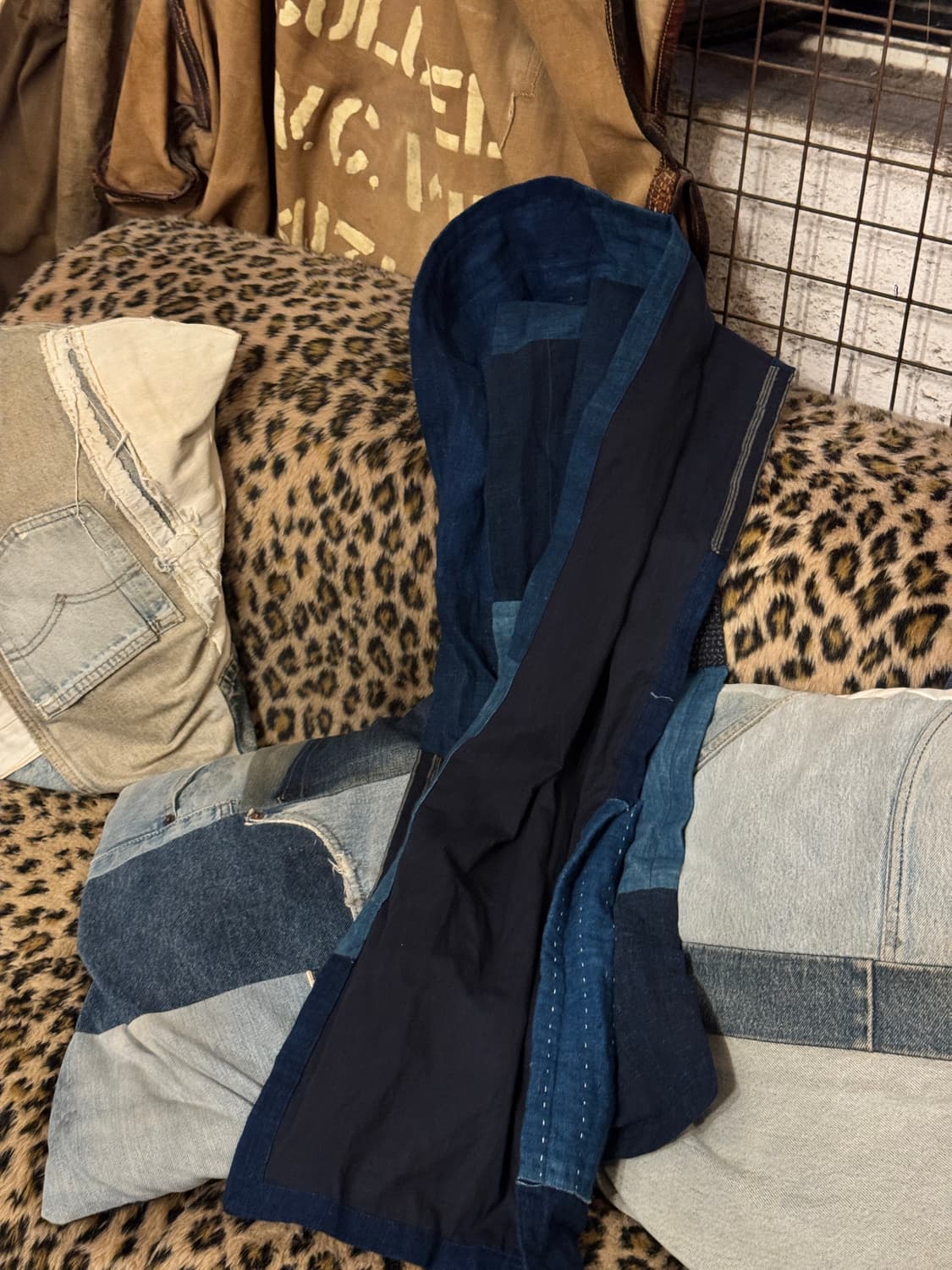 데님 사시코 스카프 상품이미지1