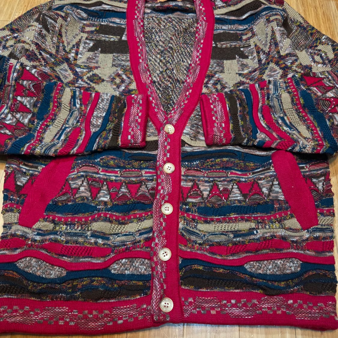 JPN CORSINI 에스닉 패턴 니트 가디건 (L)
 상품이미지2