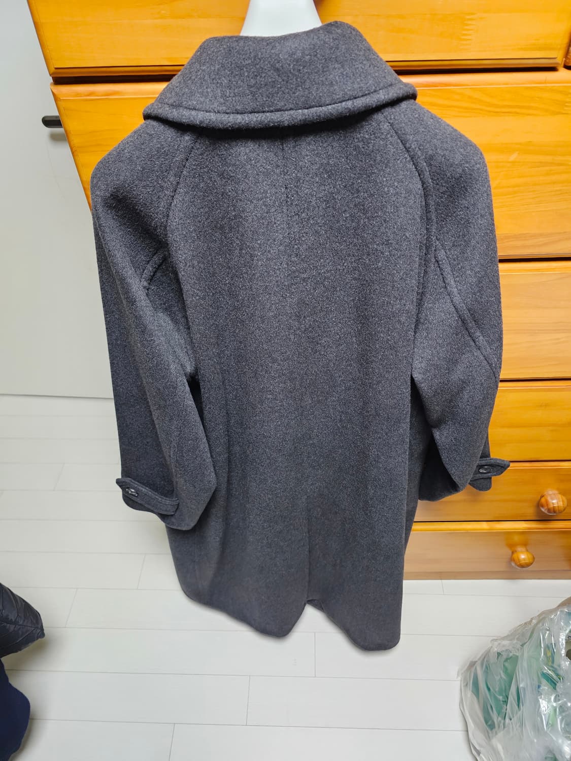 새상품 단종 품절 25FW 히스 헤지스 HIS 차콜 발마칸 코트 상품이미지3