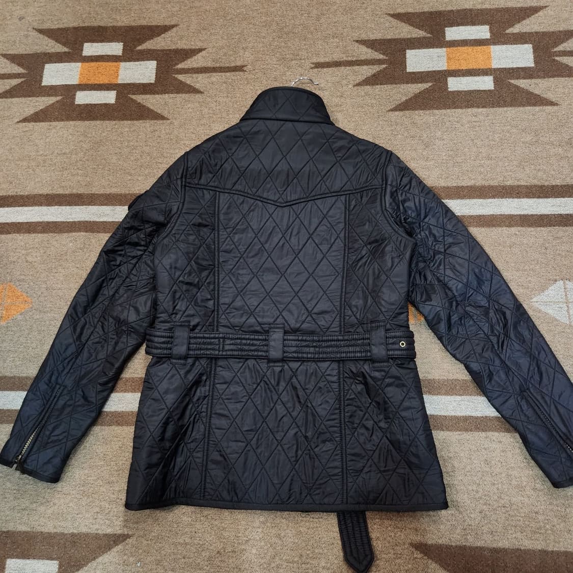 Barbour 바버 여성 퀼팅 벨티드 자켓 M 백화점판 상품이미지7