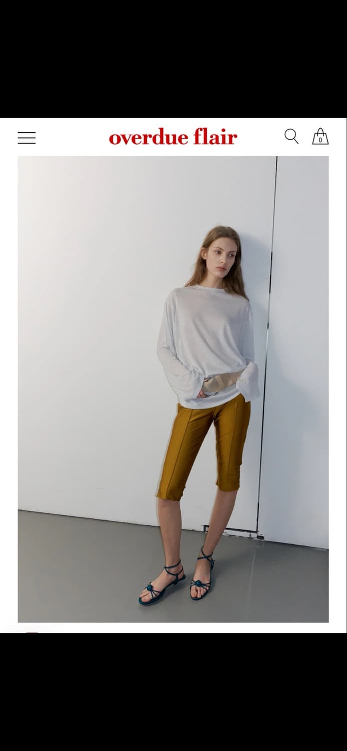 오버듀플레어 BANDING BIKER SHORTS_GOLD 상품이미지2