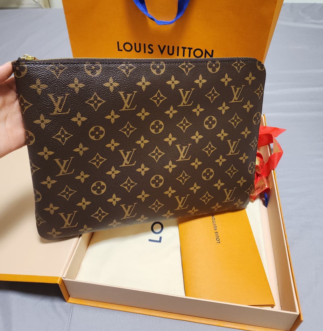[새상품급]루이비통 에튀보야주 MM 클러치 브라운 상품이미지2