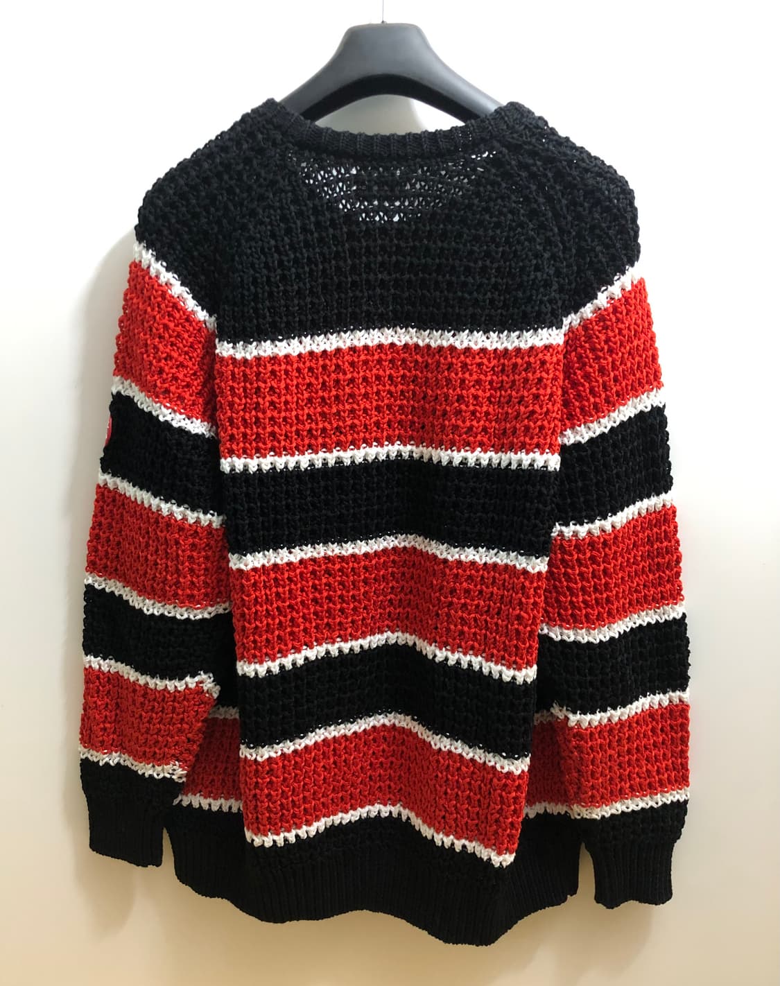 [L] 카브엠트 루즈 와플 니트 레드 상품이미지2