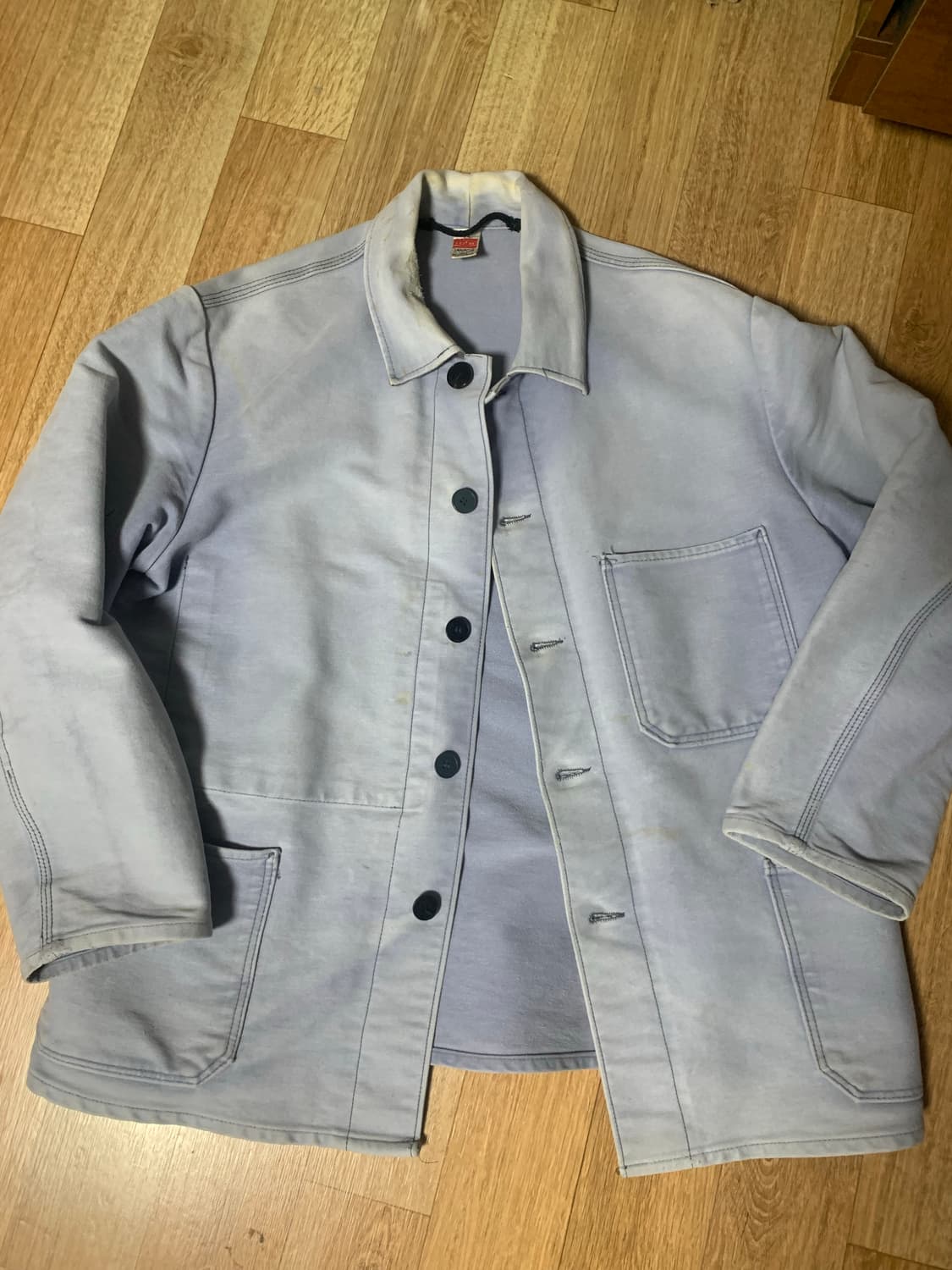 60~70s 몰스킨 프렌치워크자켓 하드페이딩 레어 상품이미지1