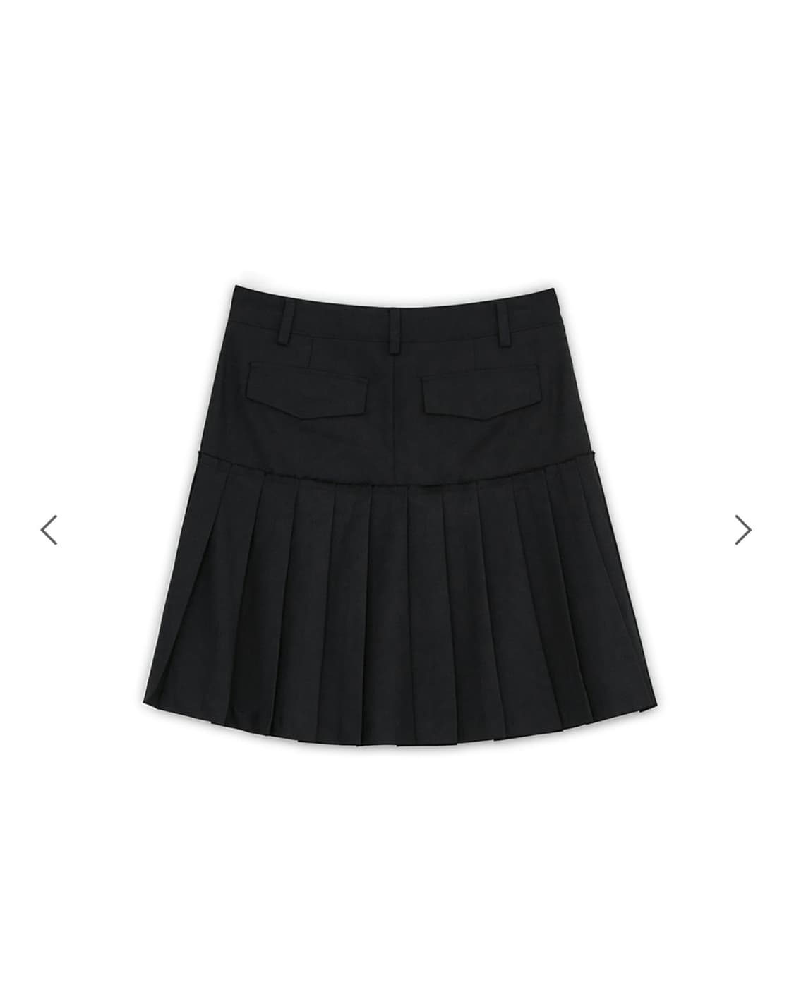 썬번프로젝트/ Pleats Midi Skirt, BLACK / 새상품 상품이미지4