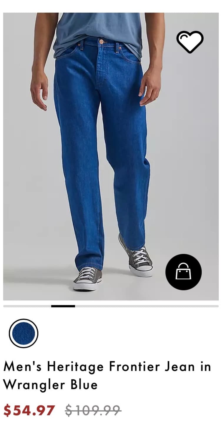 랭글러 블루 헤리티지 데님 자켓,팬츠 셋업 (미국,usa) 상품이미지7