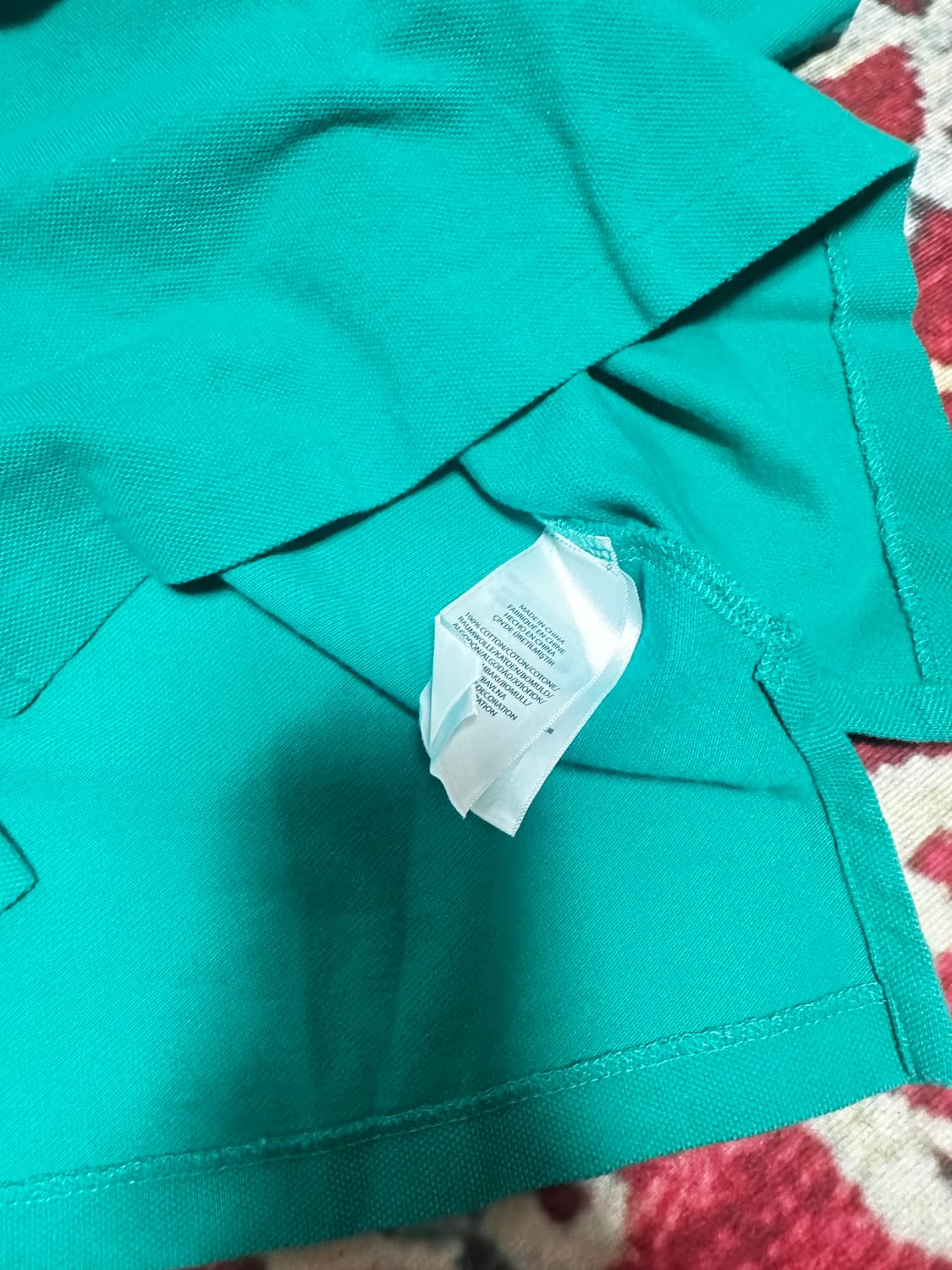 폴로 랄프로렌 긴팔 카라티 그린 M 상품이미지3